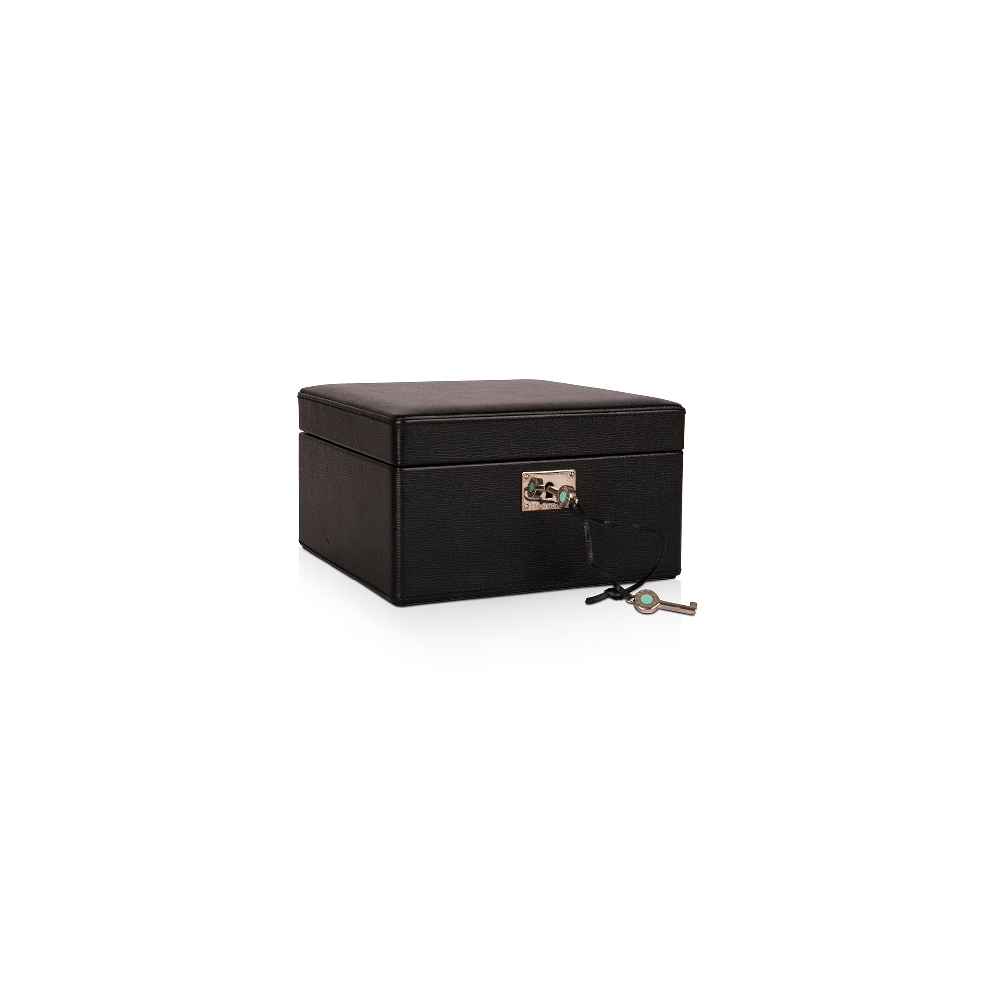 Tiffany & Co. Black Leather Jewelry Box