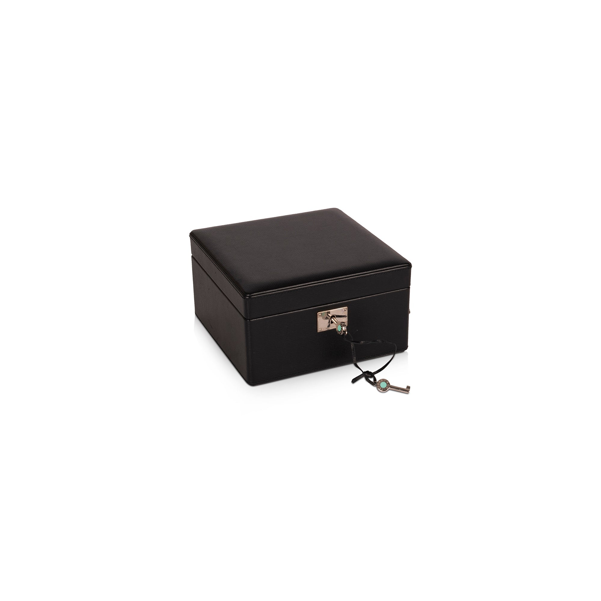 Tiffany & Co. Black Leather Jewelry Box