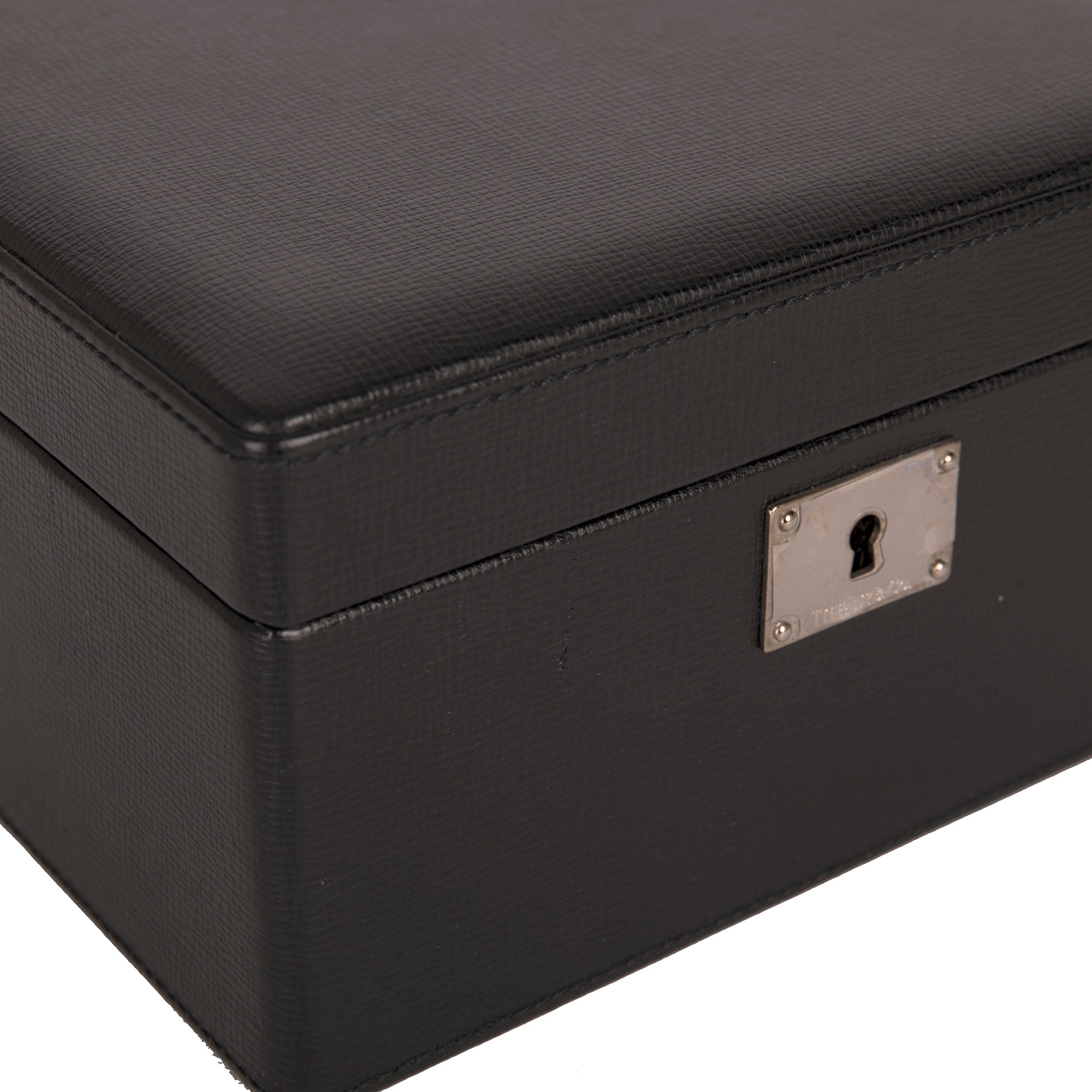 Tiffany & Co. Black Leather Jewelry Box