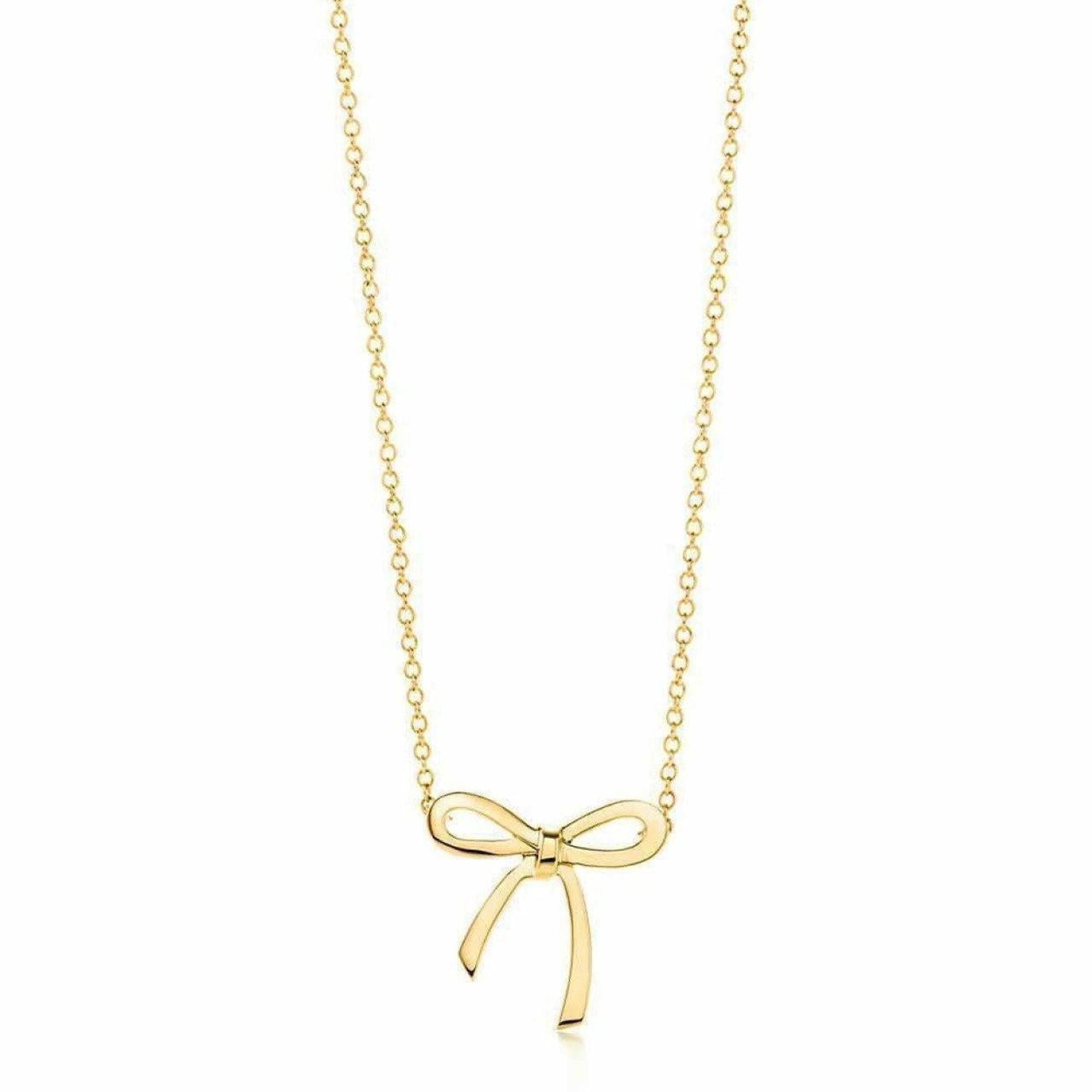 Tiffany & Co. Bow Pendant Necklace