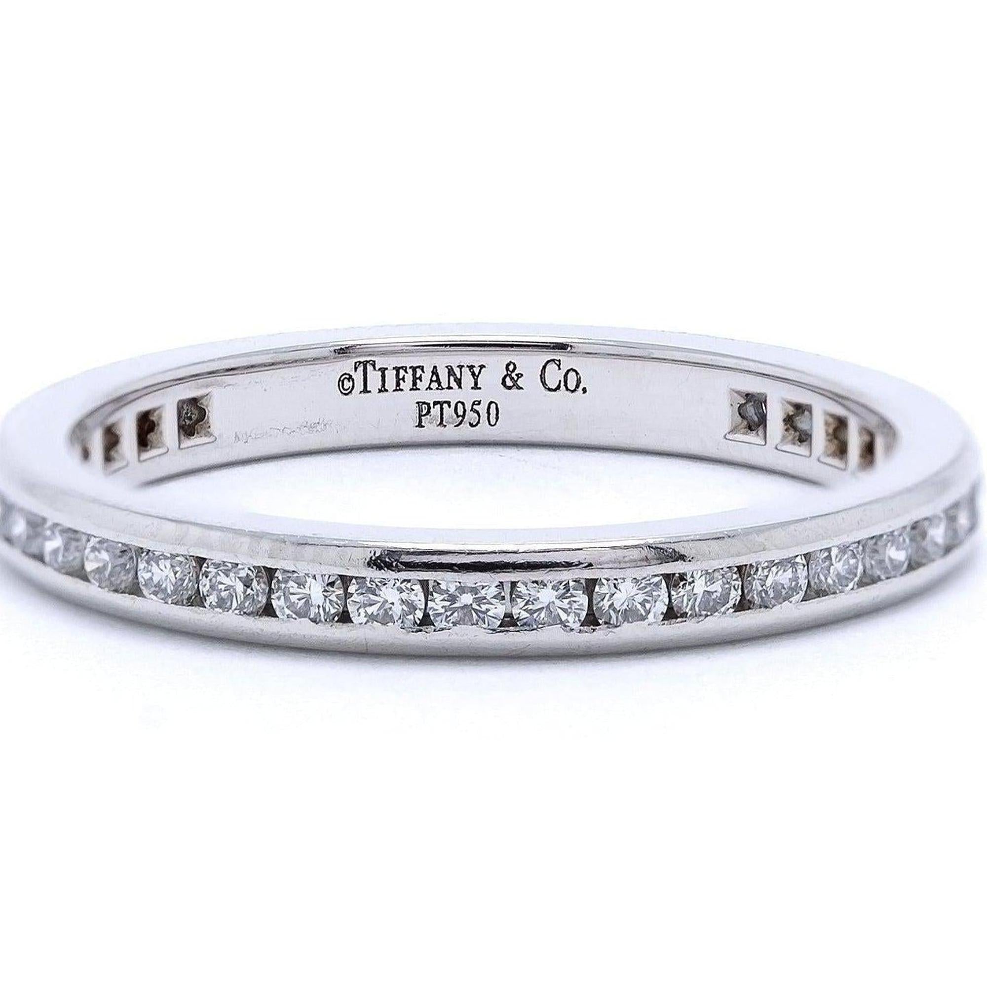 Tiffany & Co. Channel-Set Diamond Eternity Wedding Band Ring