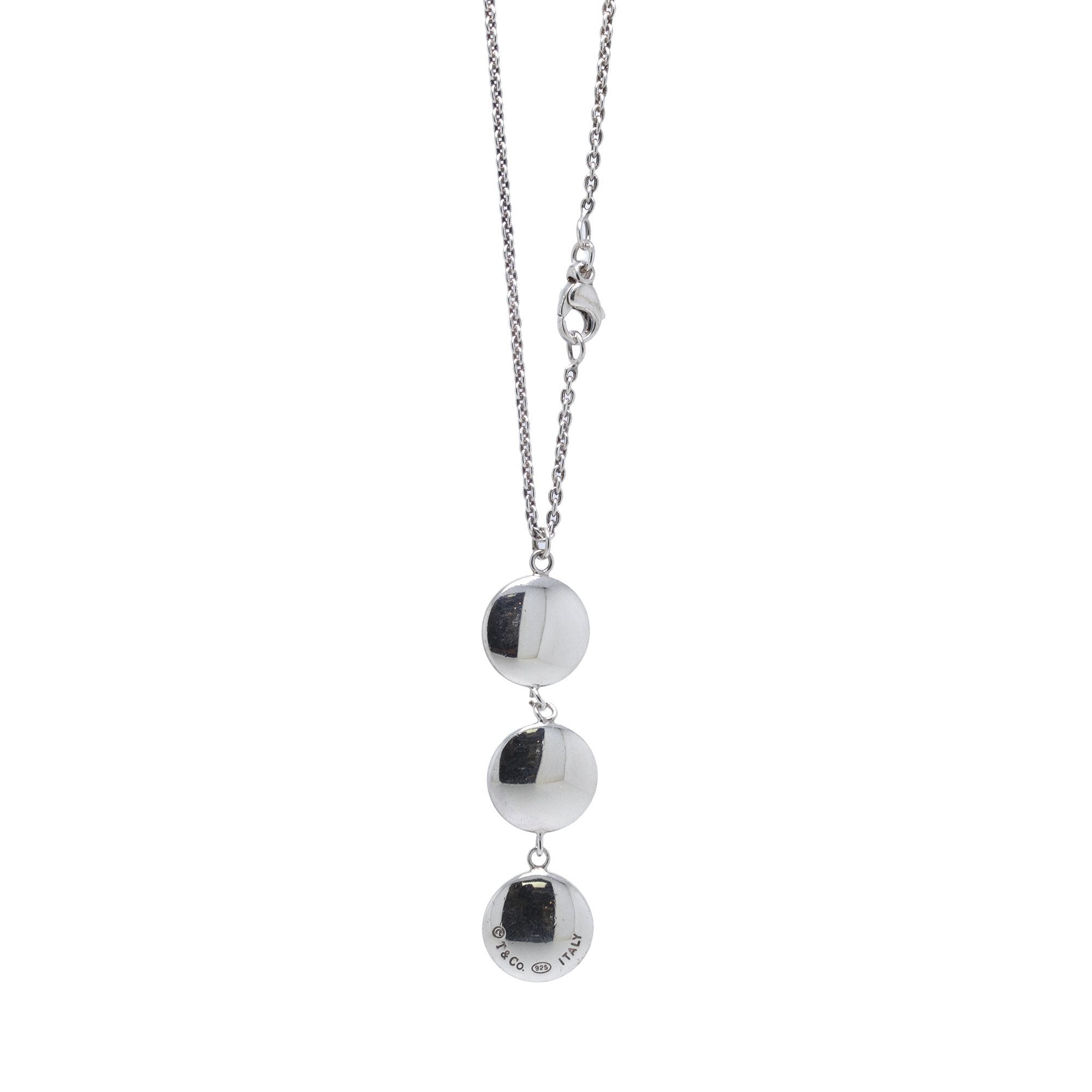 Tiffany & Co. Circle Drop Pendant Necklace