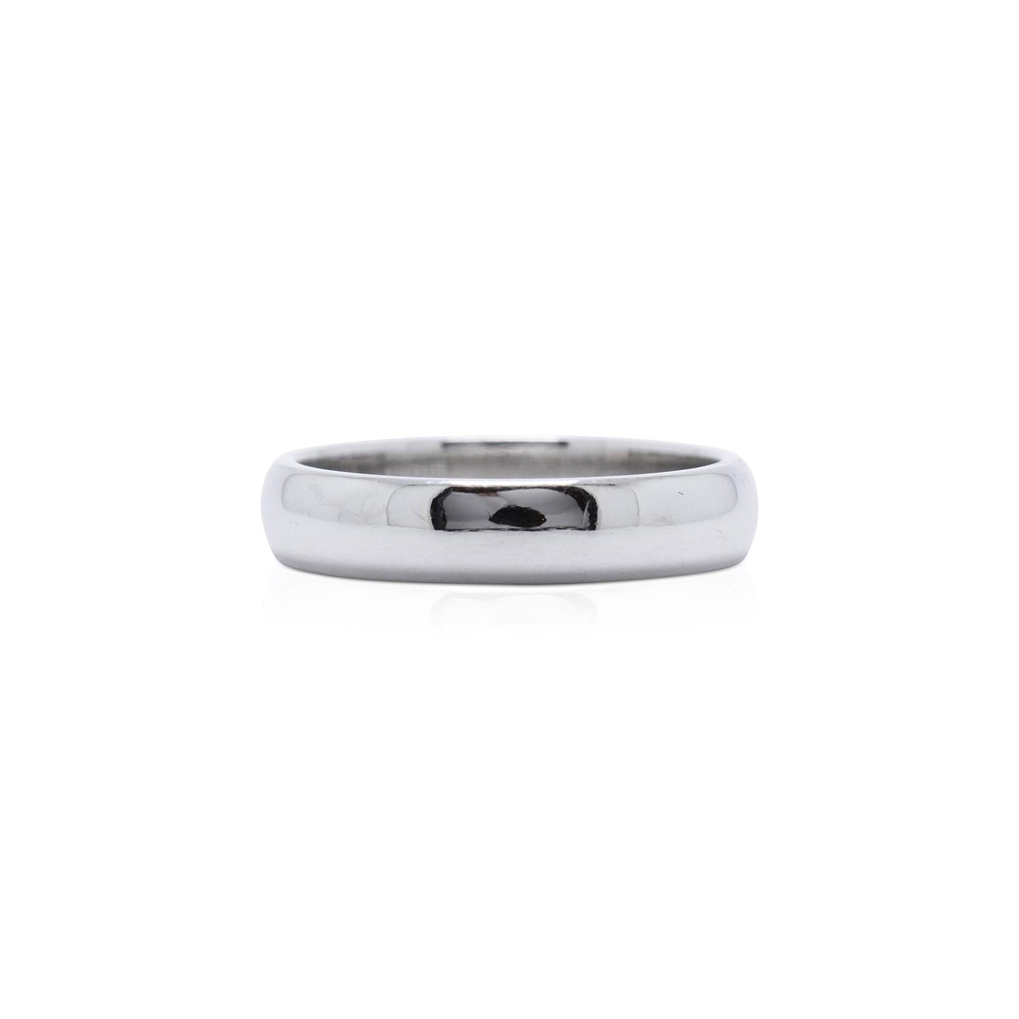 Tiffany & Co. Classic Platinum Wedding Band Ring