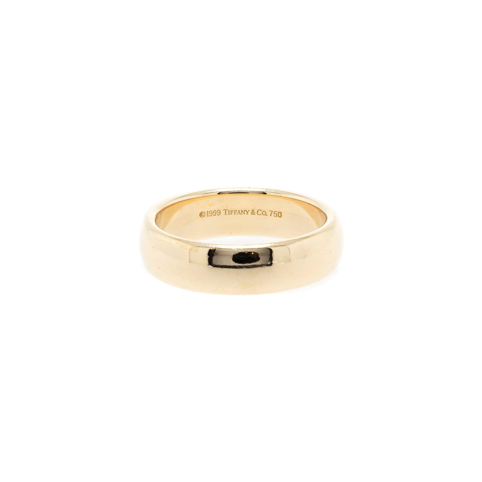 Tiffany & Co. Classic Wedding Band Ring, 6 mm
