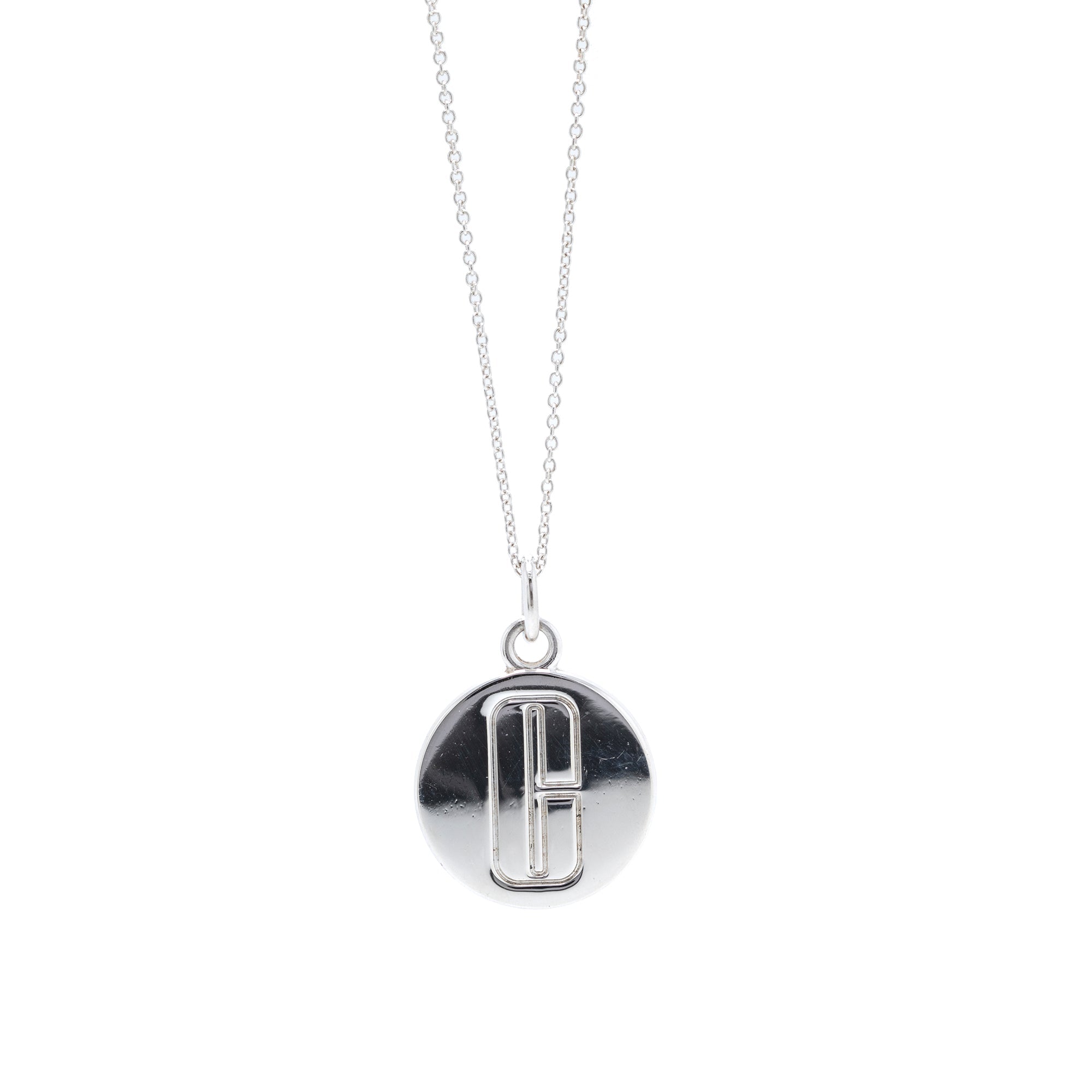 Tiffany & Co. Clinique 'C' Round Pendant Necklace