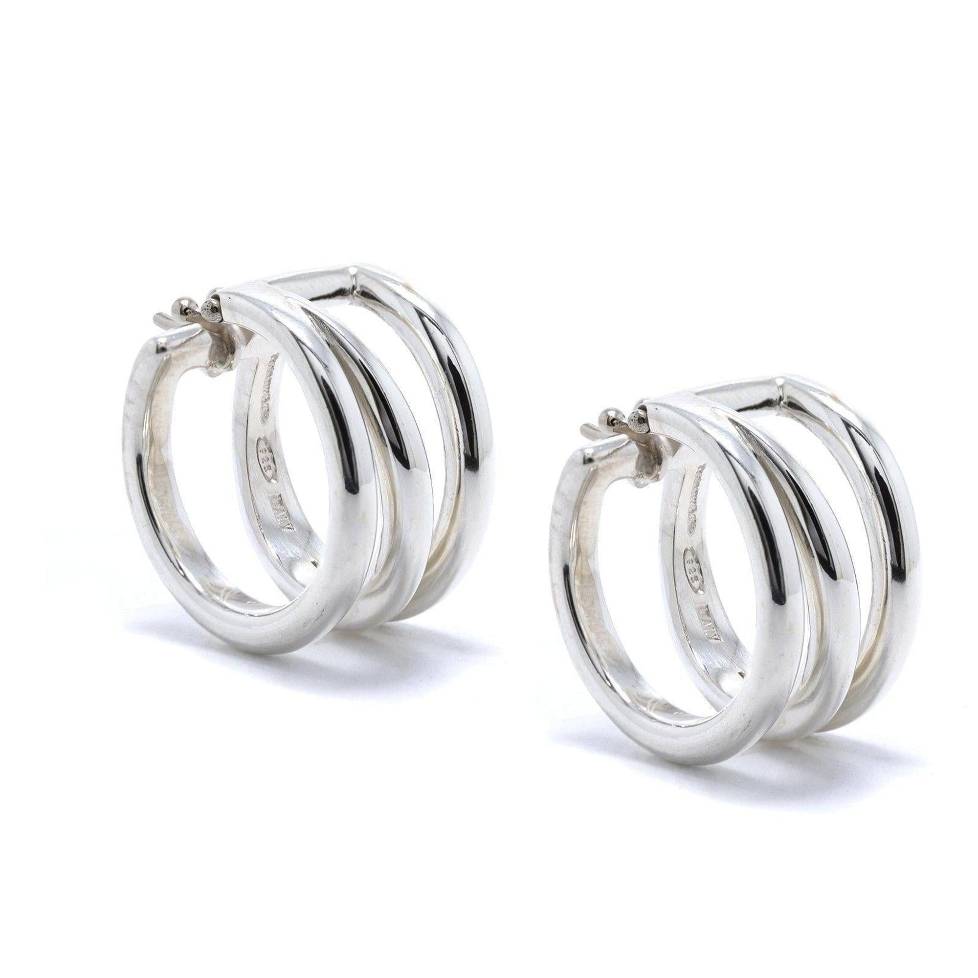 Tiffany & Co. Crossover Hoop Earrings