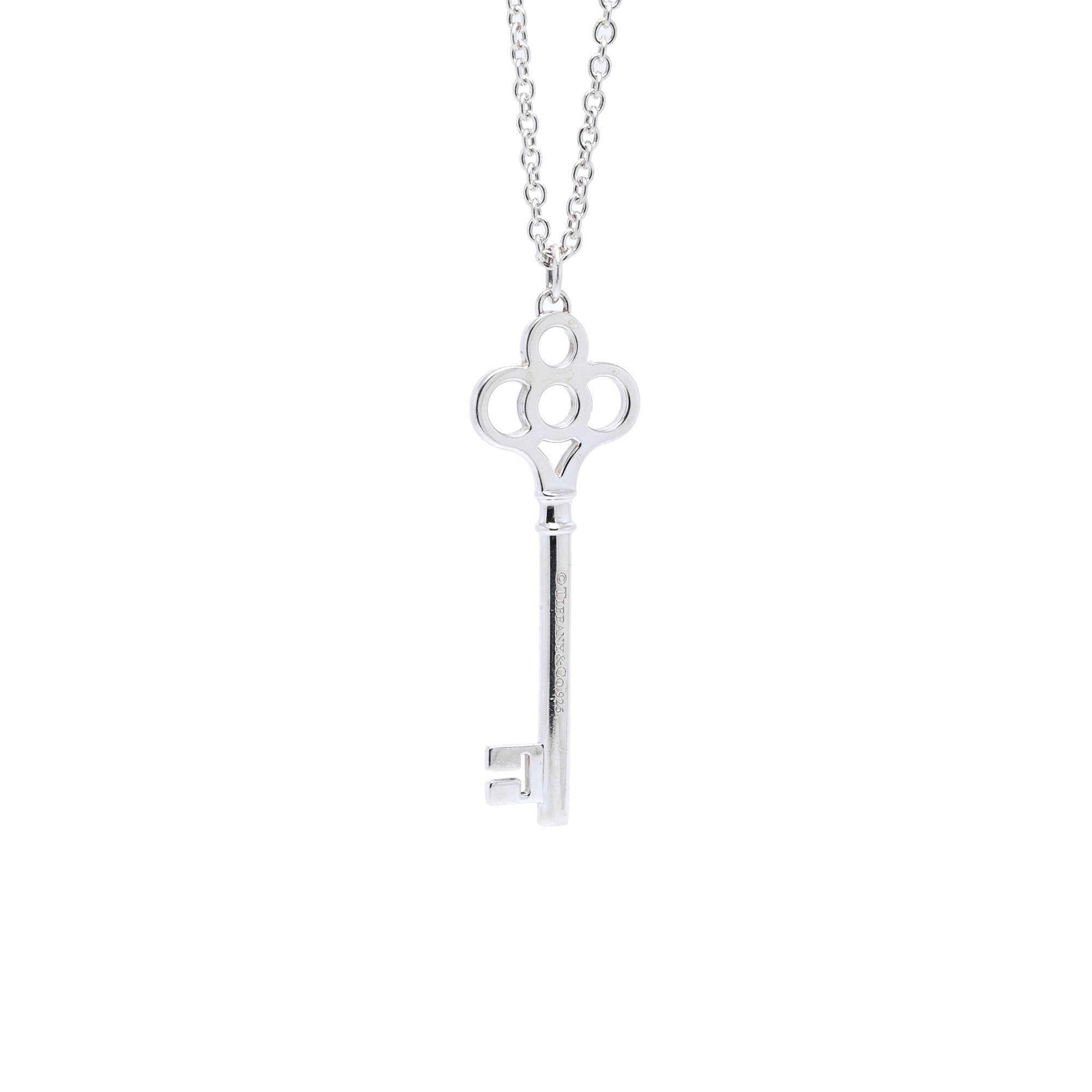 Tiffany & Co. Crown Key Pendant Necklace