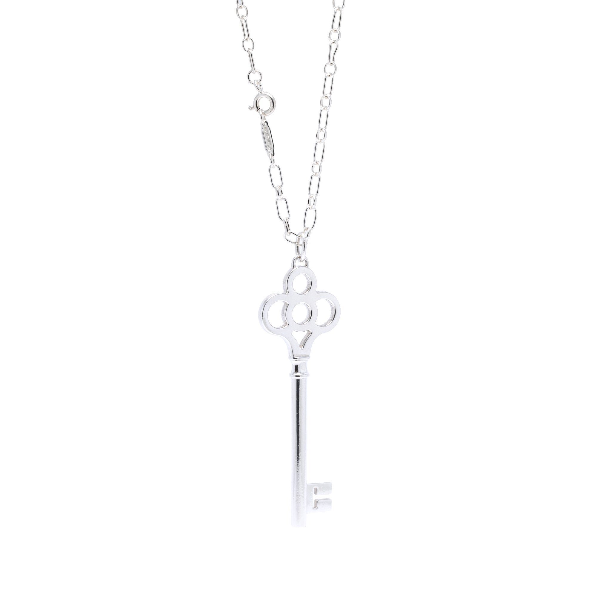 Tiffany & Co. Crown Key Pendant Necklace