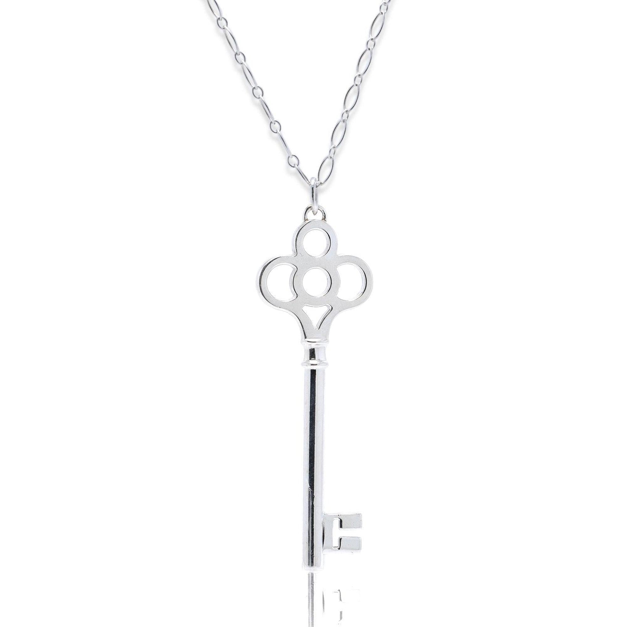 Tiffany & Co. Crown Key Pendant Necklace