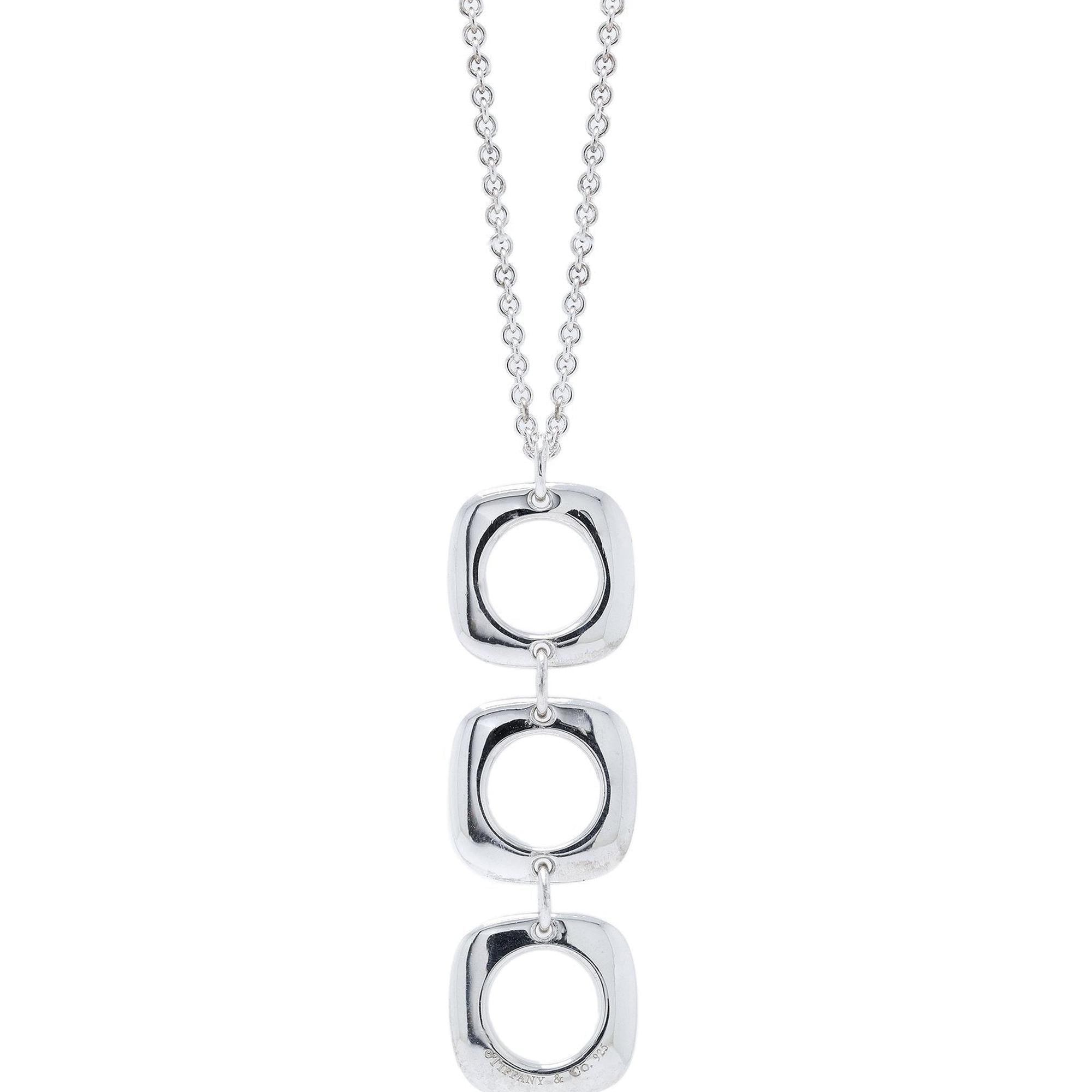 Tiffany & Co. Cushion Drop Pendant Necklace