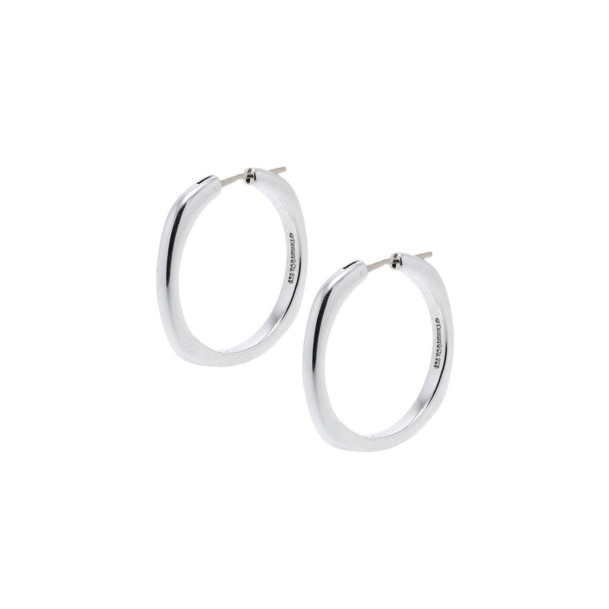 Tiffany & Co. Cushion Square Hoop Earrings