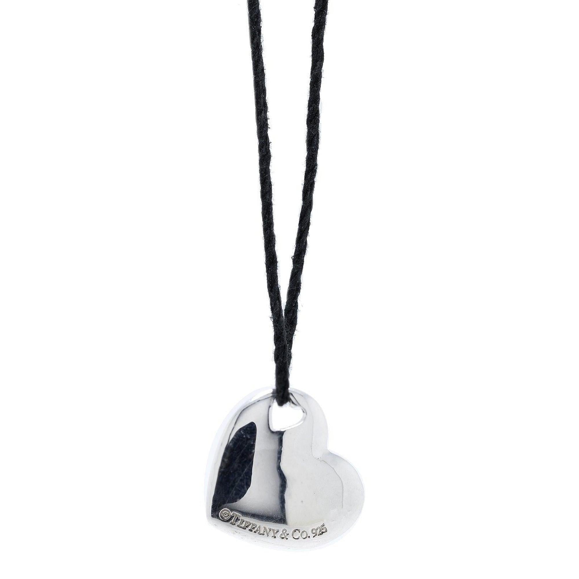 Tiffany & Co. Cutout Heart Pendant Necklace