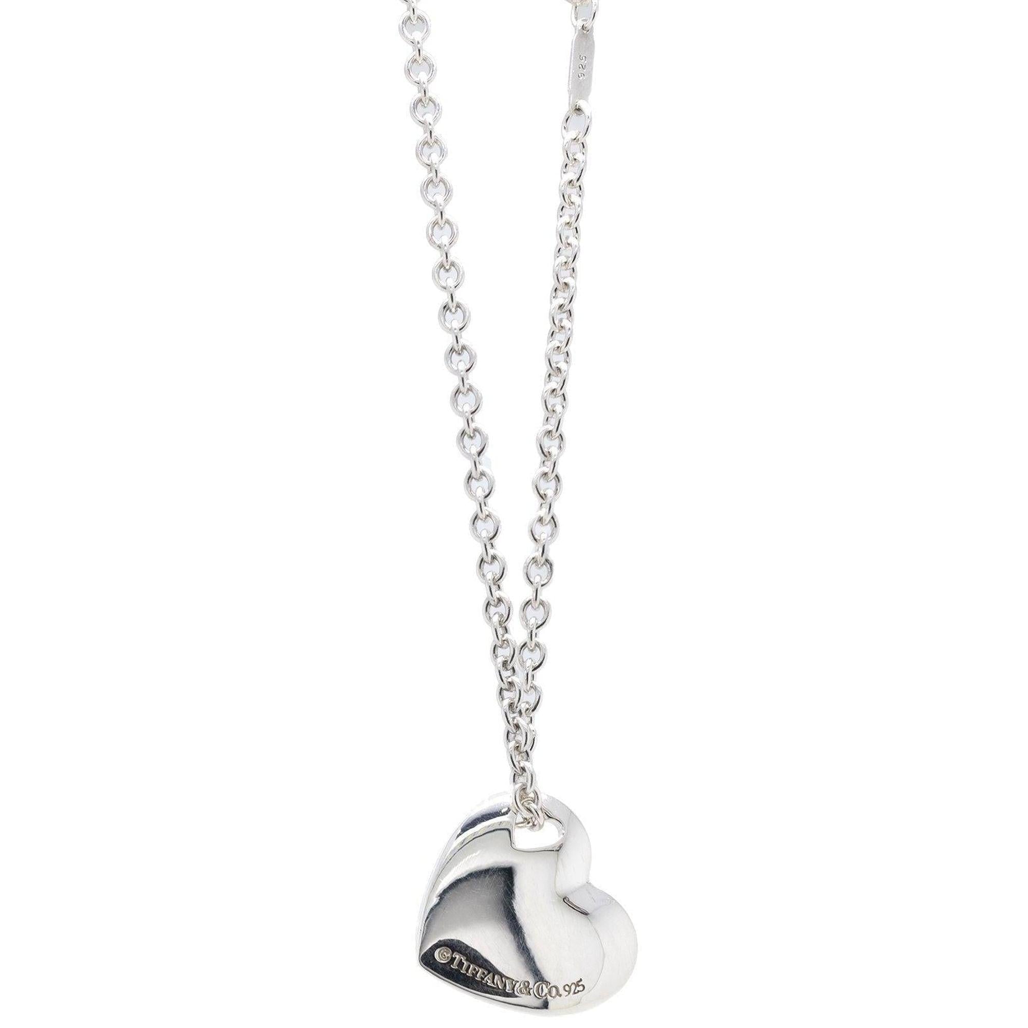 Tiffany & Co. Cutout Heart Pendant Necklace