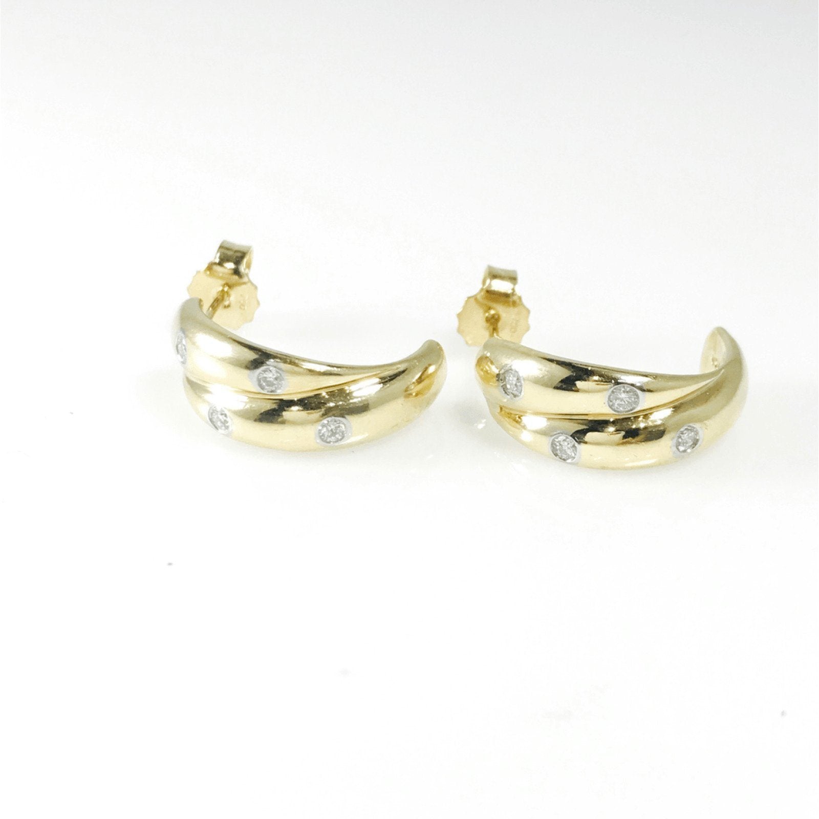 Tiffany & Co. Diamond Etoile Hoop Earrings