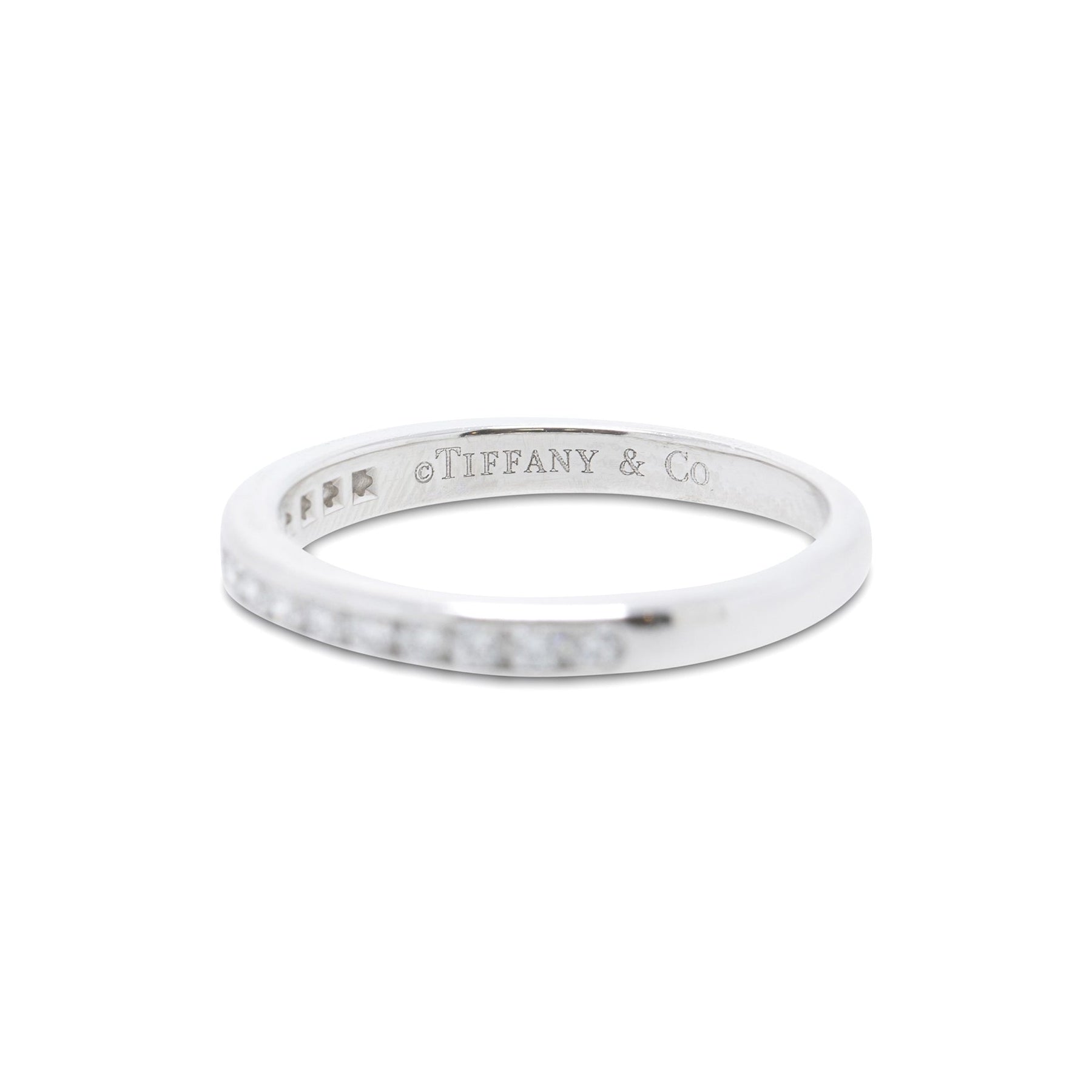 Tiffany & Co. Diamond Half Circle Wedding Band Ring