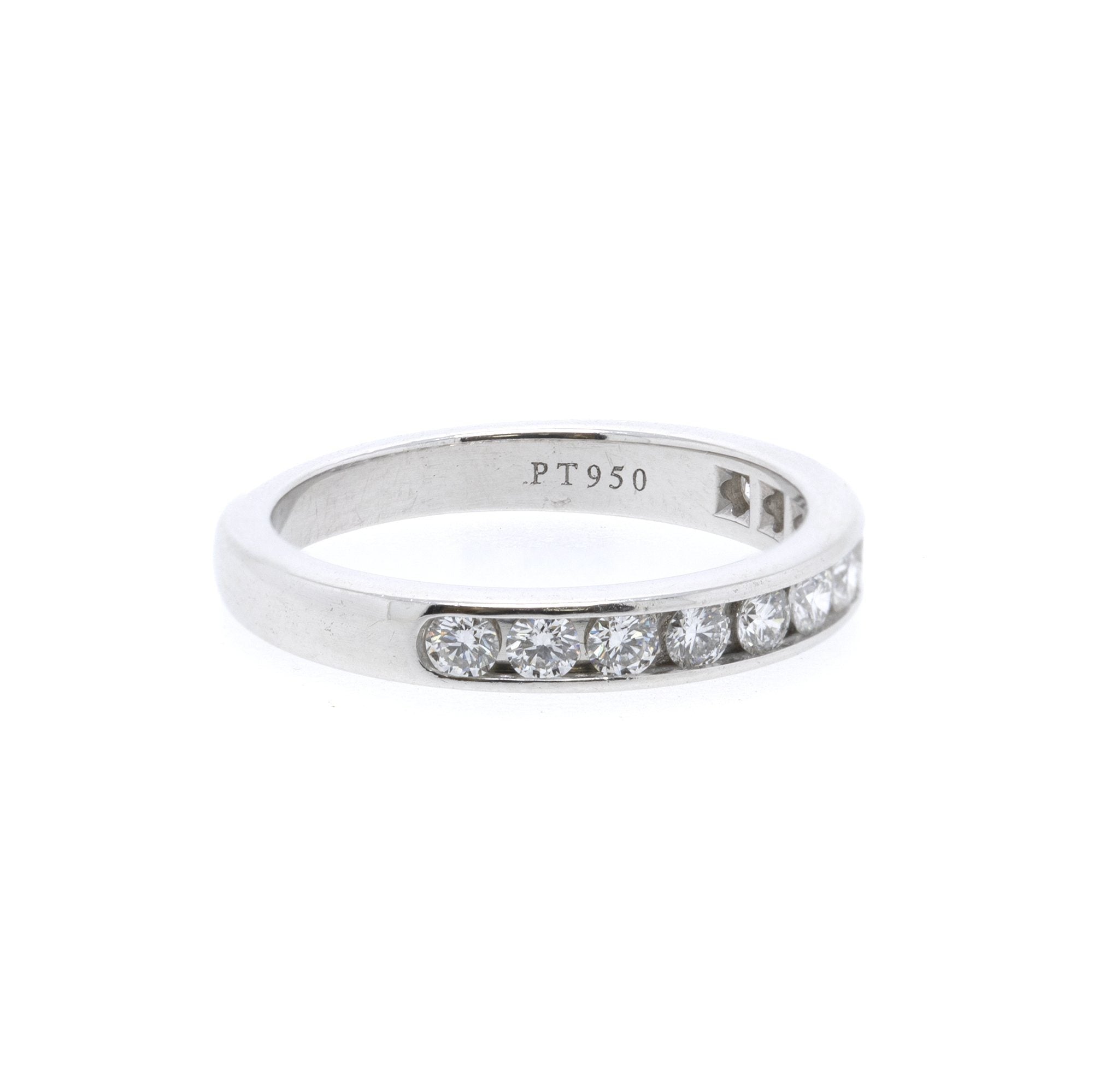 Tiffany & Co. Diamond Half Circle Wedding Band Ring