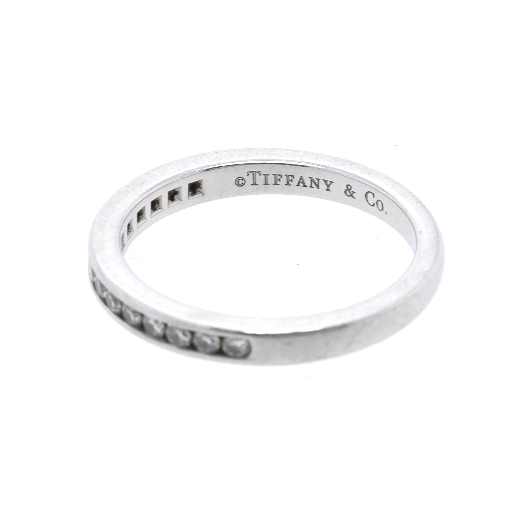 Tiffany & Co. Diamond Half Circle Wedding Band Ring