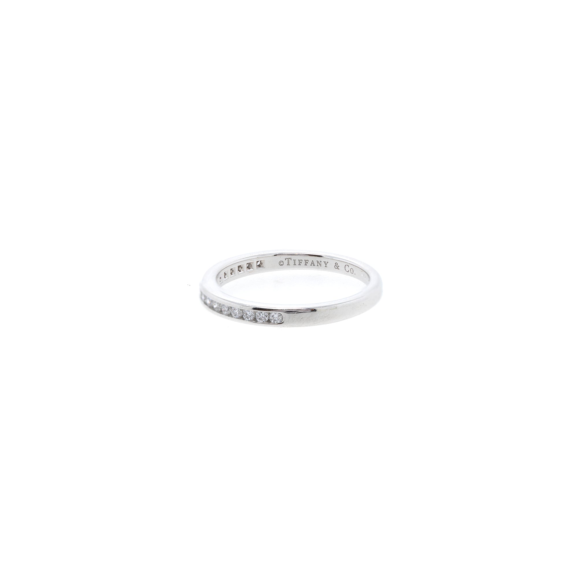 Tiffany & Co. Diamond Half Circle Wedding Band Ring