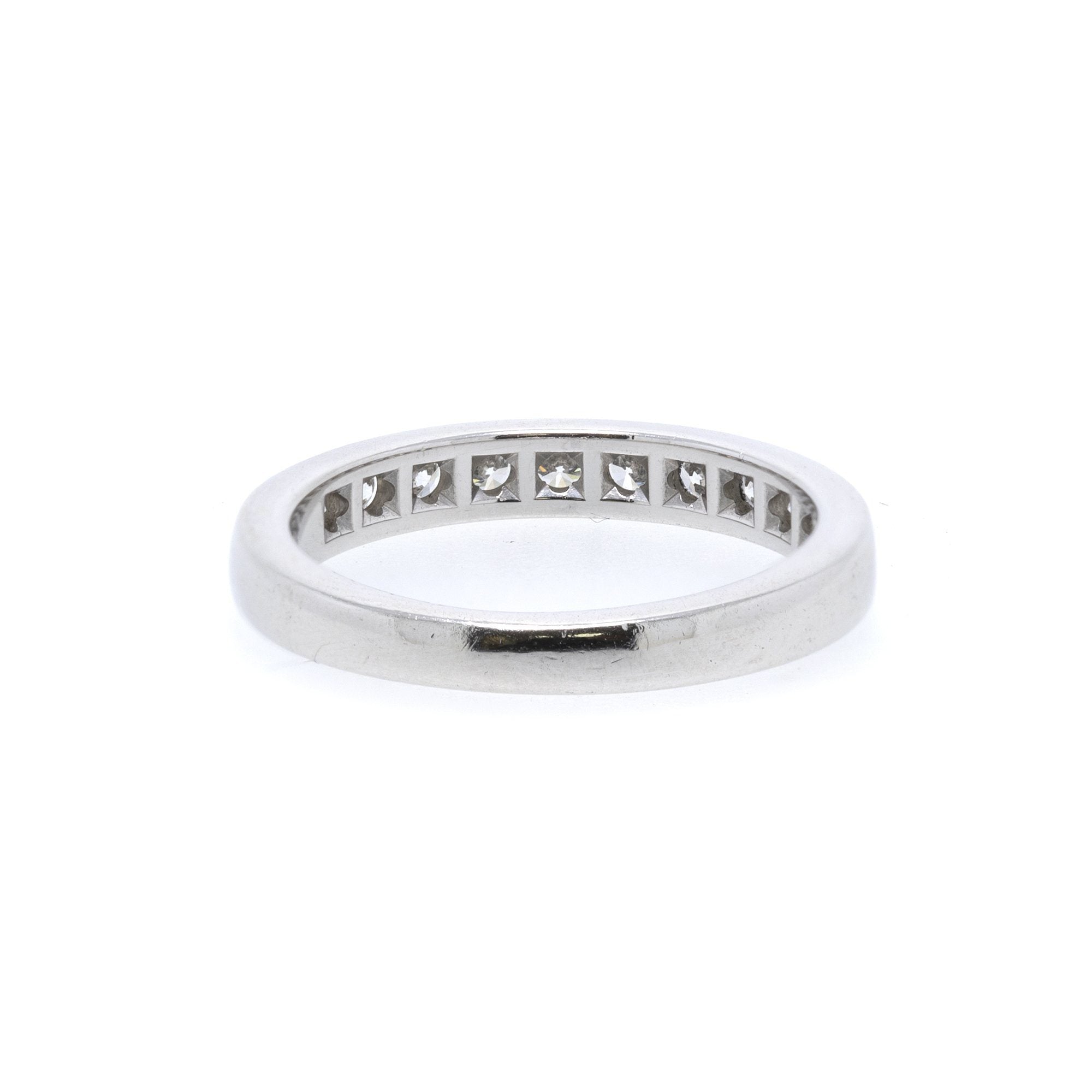 Tiffany & Co. Diamond Half Circle Wedding Band Ring