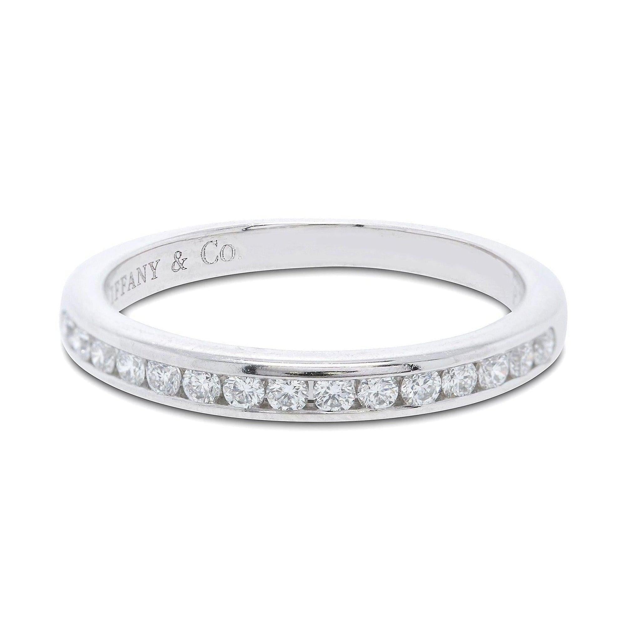 Tiffany & Co. Diamond Half Circle Wedding Band Ring