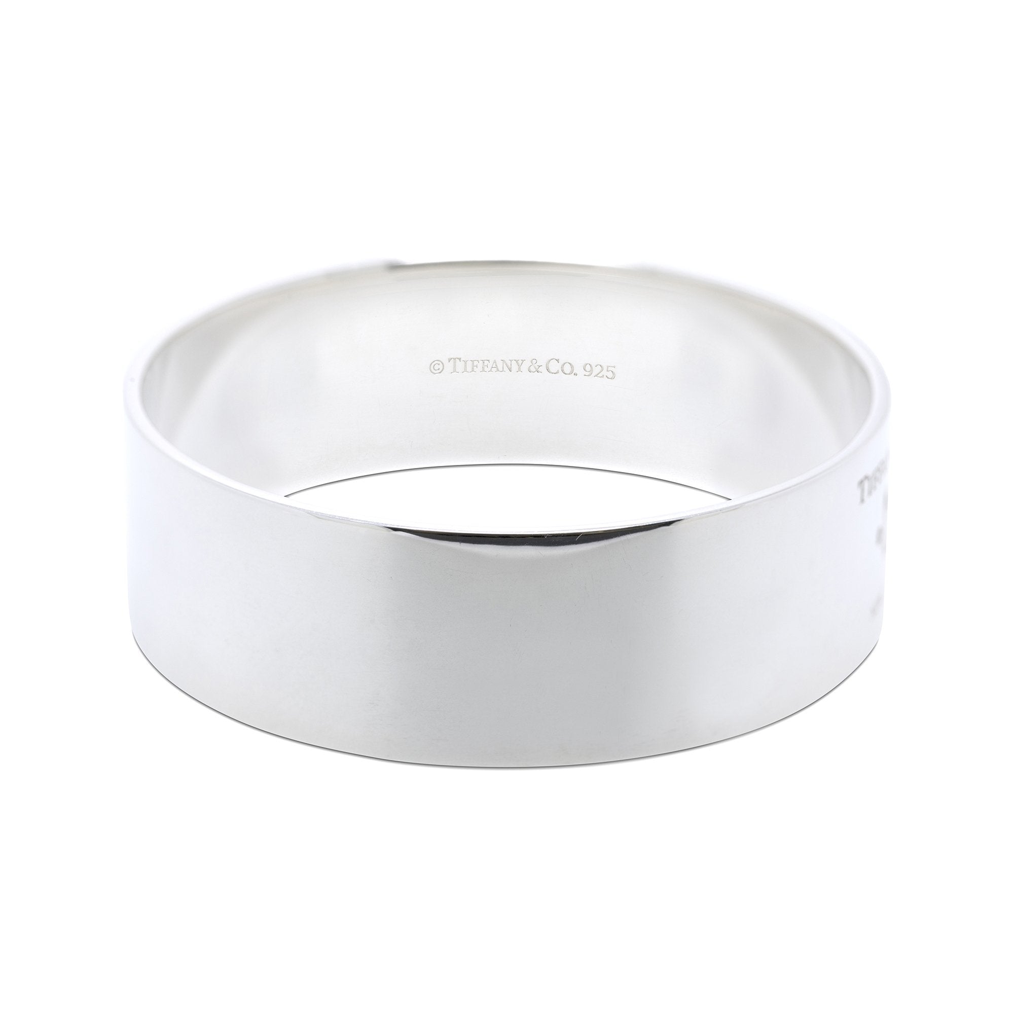 Tiffany & Co. Diamond Locks Wide Bangle Bracelet