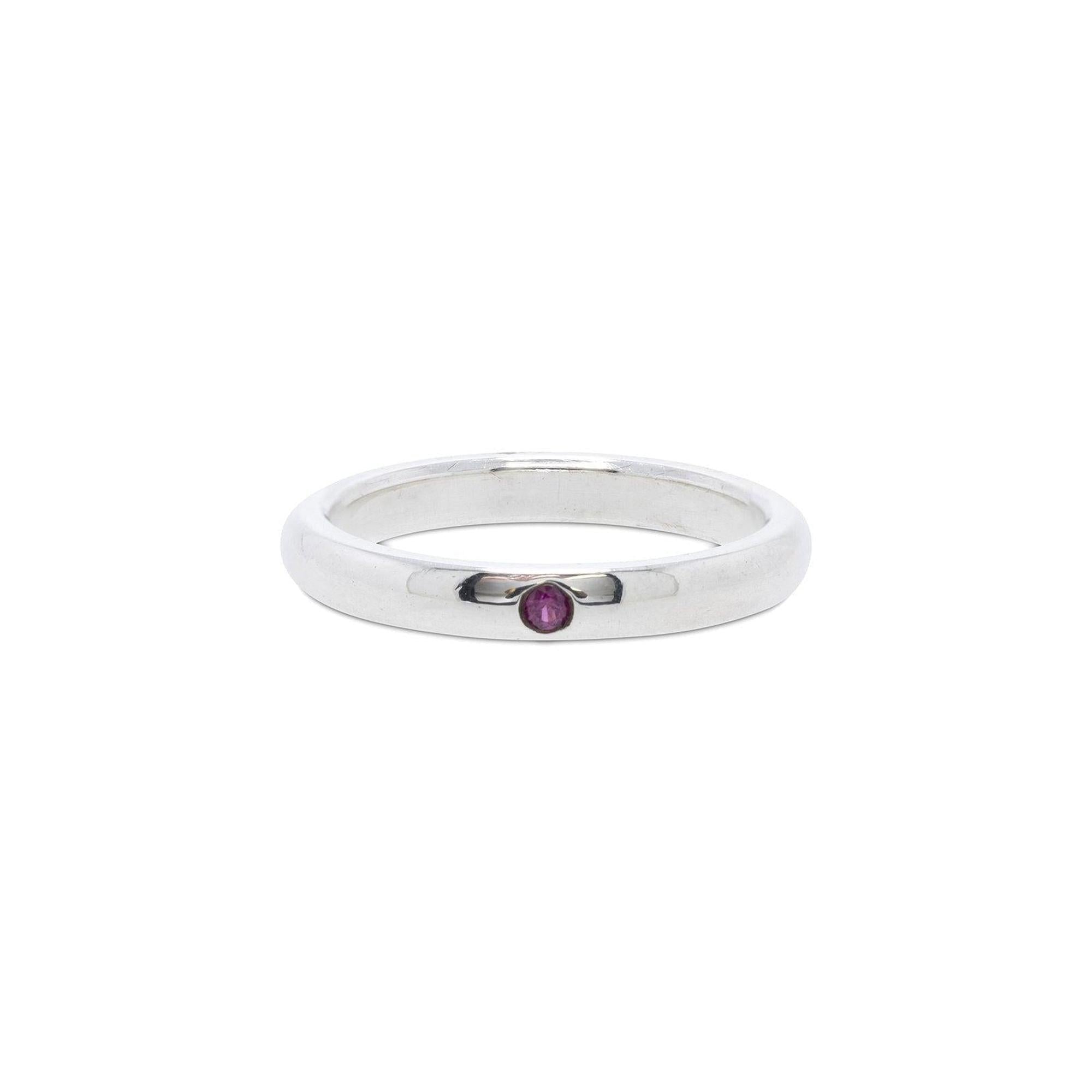 Tiffany & Co. Elsa Peretti Band Ring with Ruby