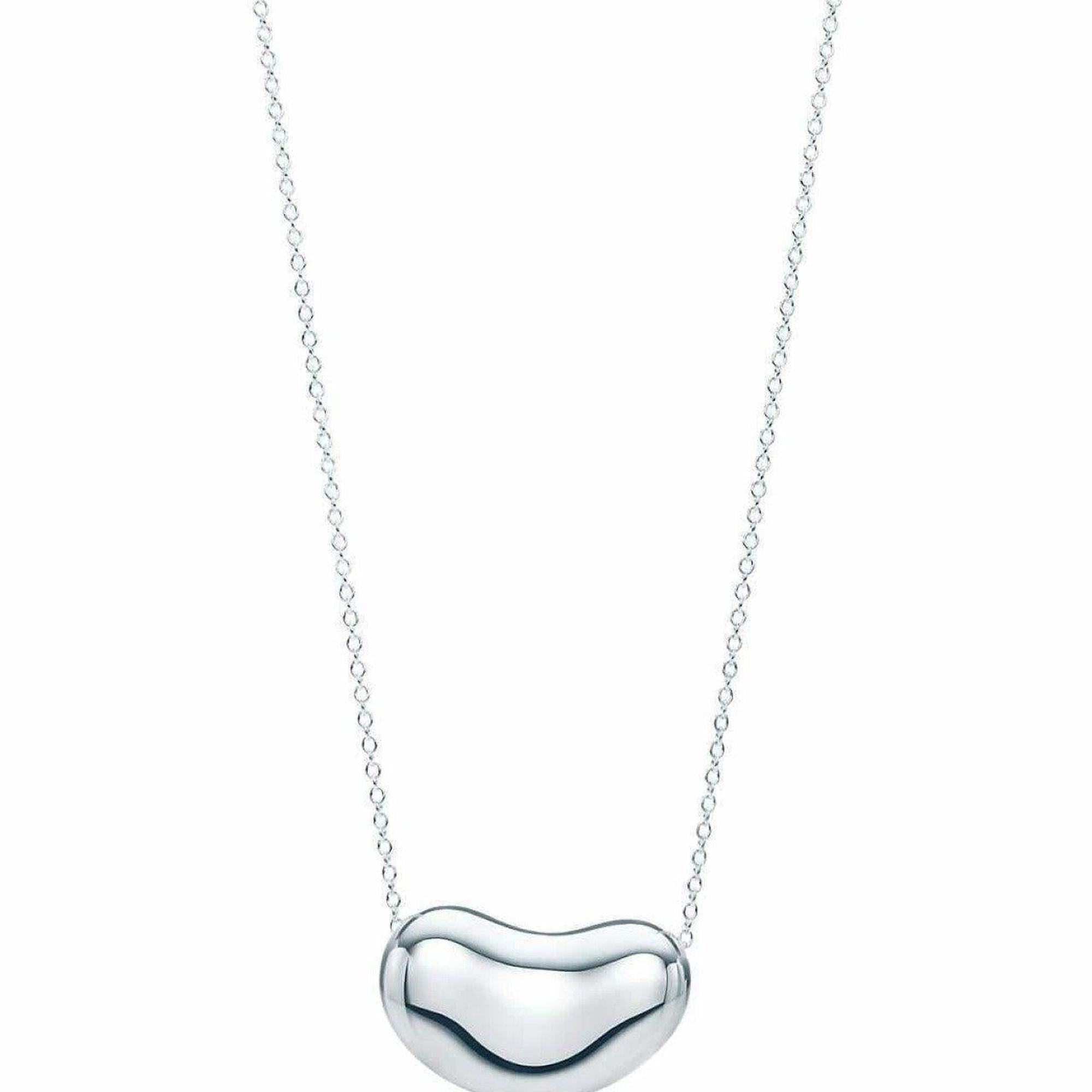 Tiffany & Co. Elsa Peretti Bean Pendant Necklace in Sterling Silver