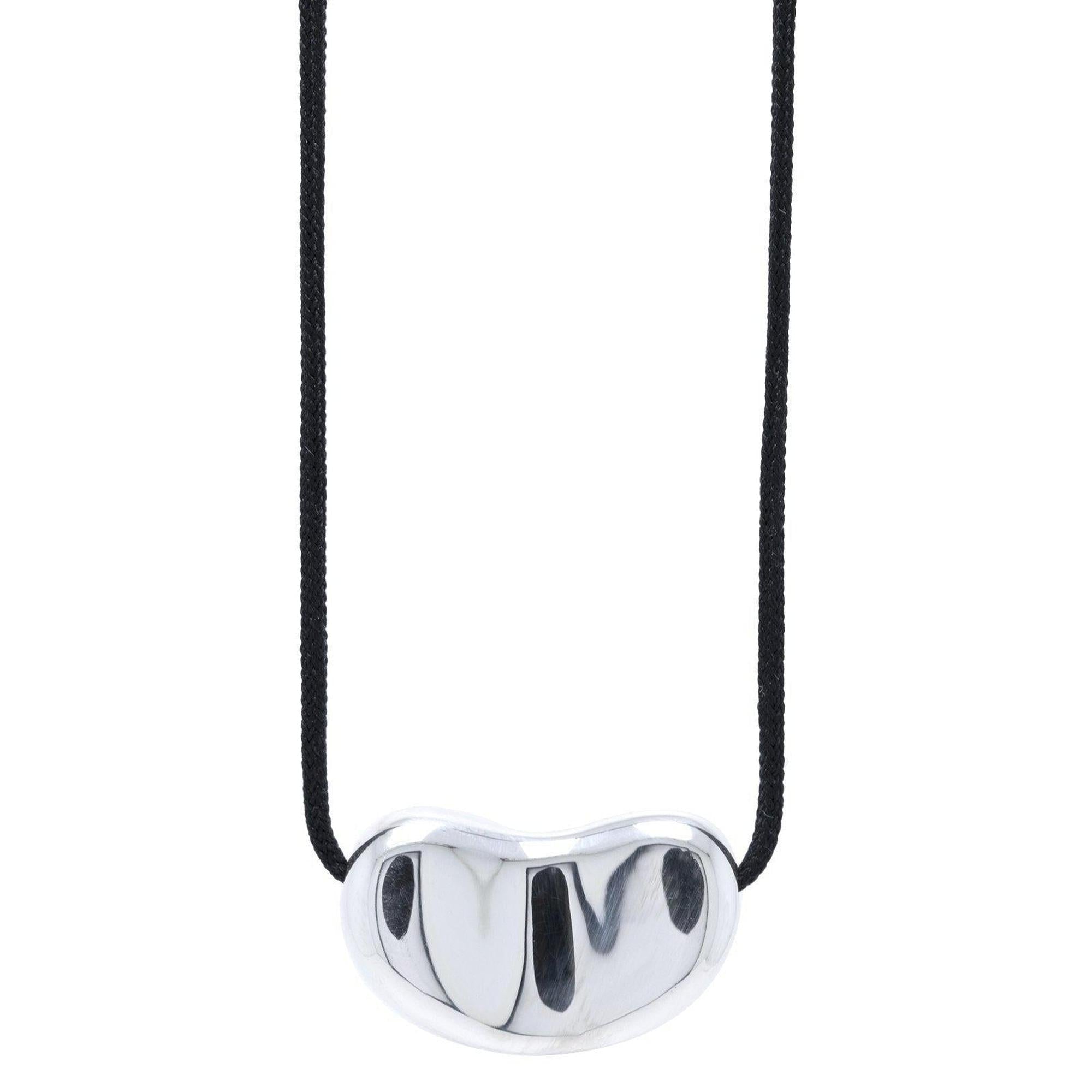 Tiffany & Co. Elsa Peretti Bean Pendant Necklace