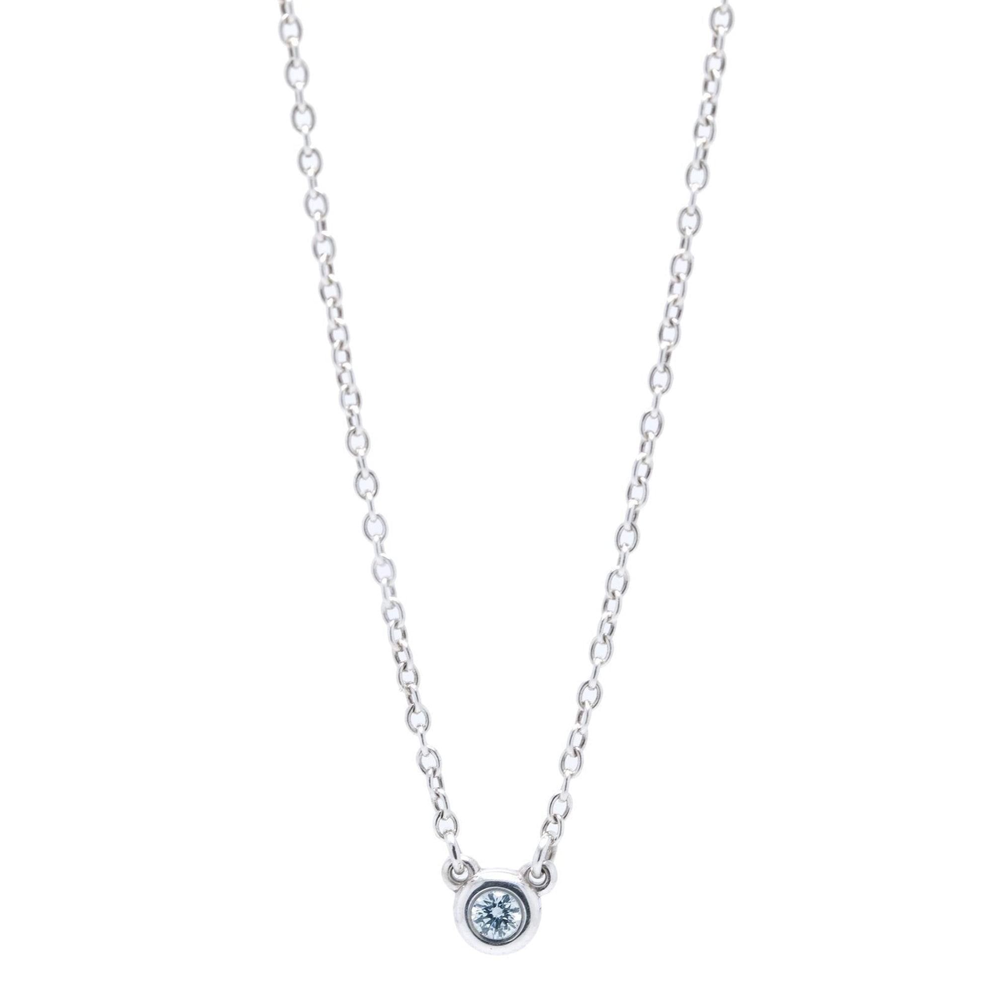 Tiffany & Co. Elsa Peretti Color by the Yard Aquamarine Pendant Necklace