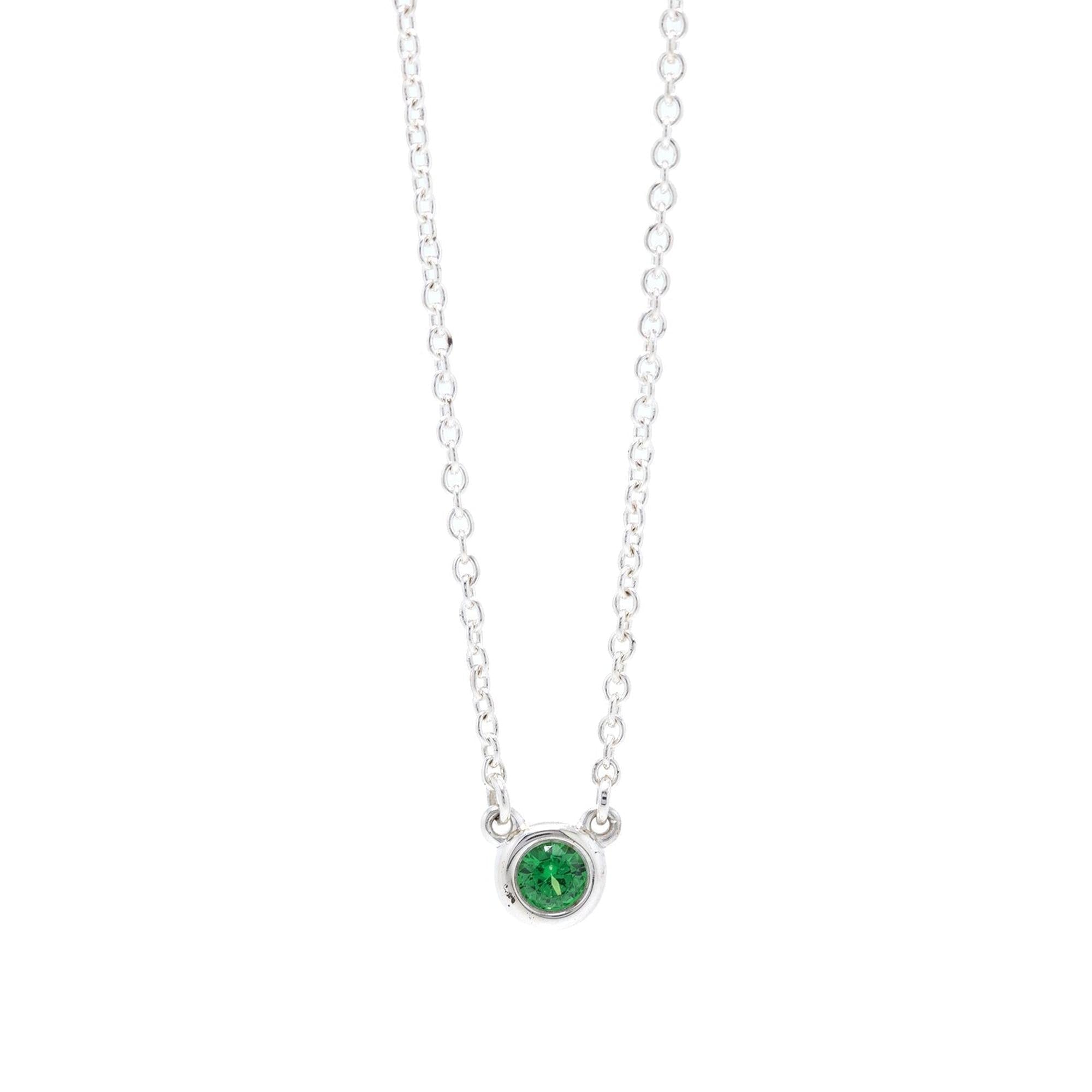 Tiffany & Co. Elsa Peretti Color by the Yard Tsavorite Pendant Necklace