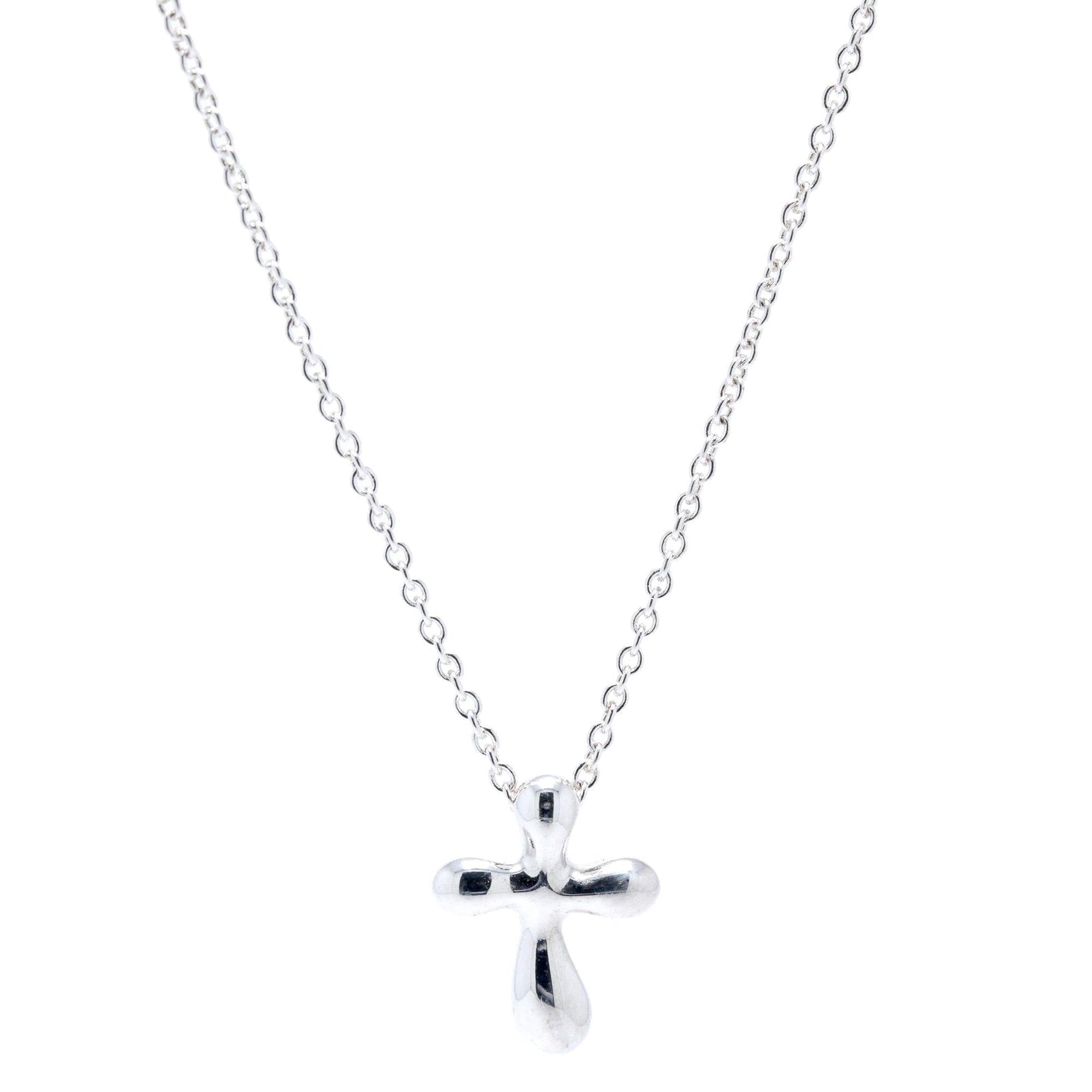 Tiffany & Co. Elsa Peretti Cross Pendant Necklace