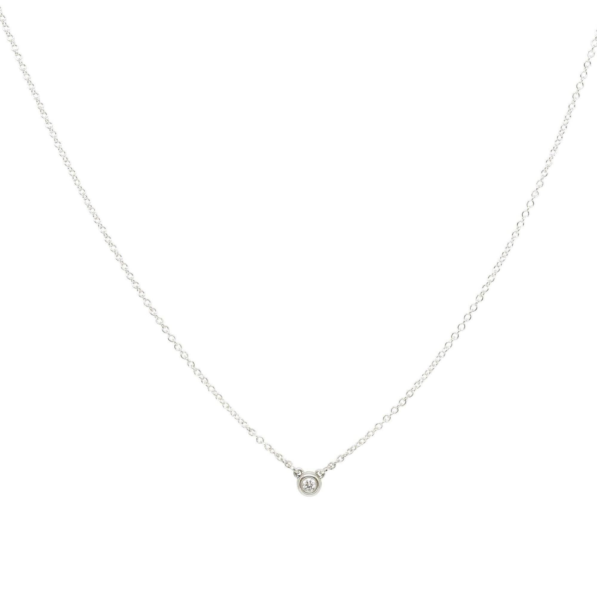 Tiffany & Co. Elsa Peretti Diamond By the Yard Pendant Necklace