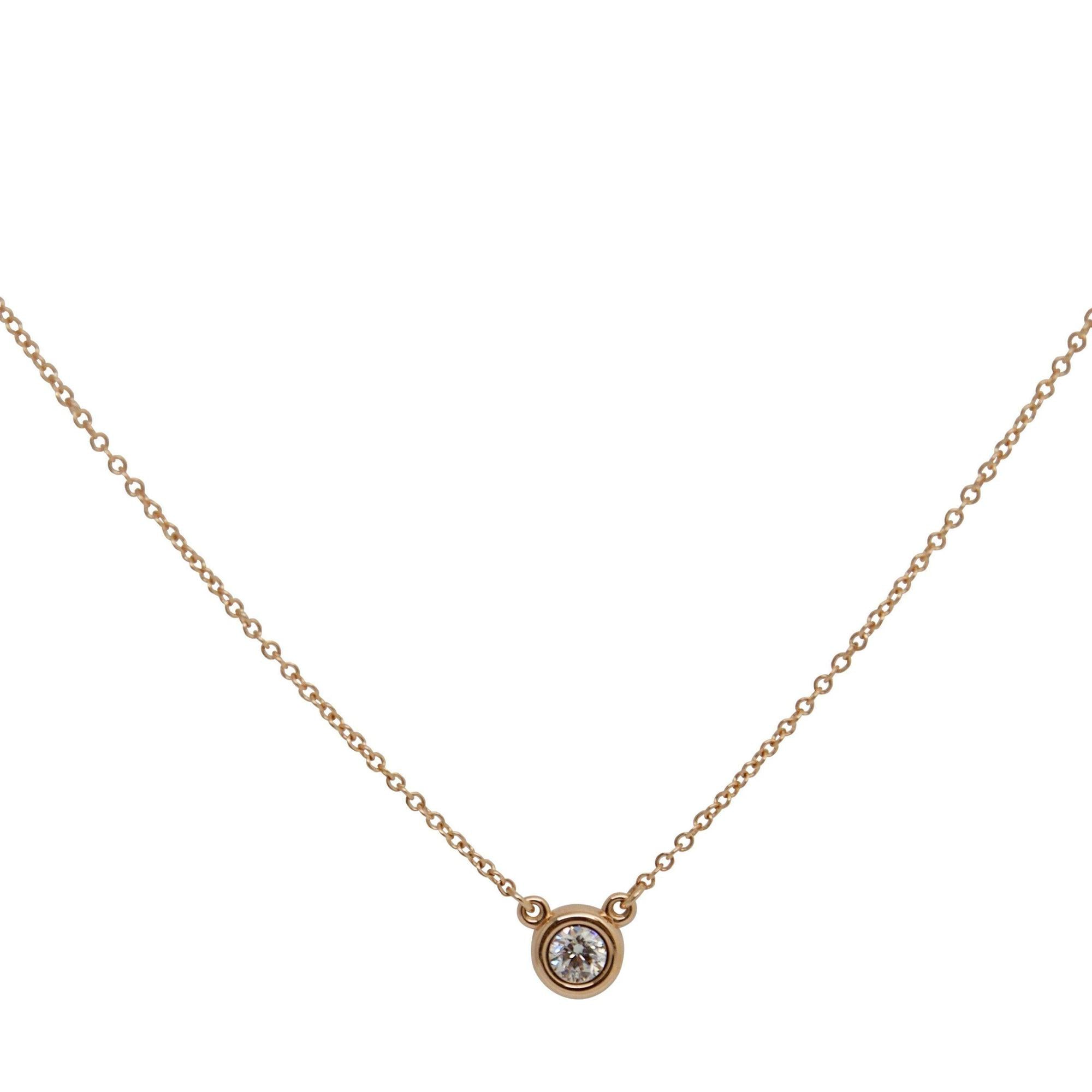 Tiffany & Co. Elsa Peretti Diamonds by the Yard Pendant Necklace