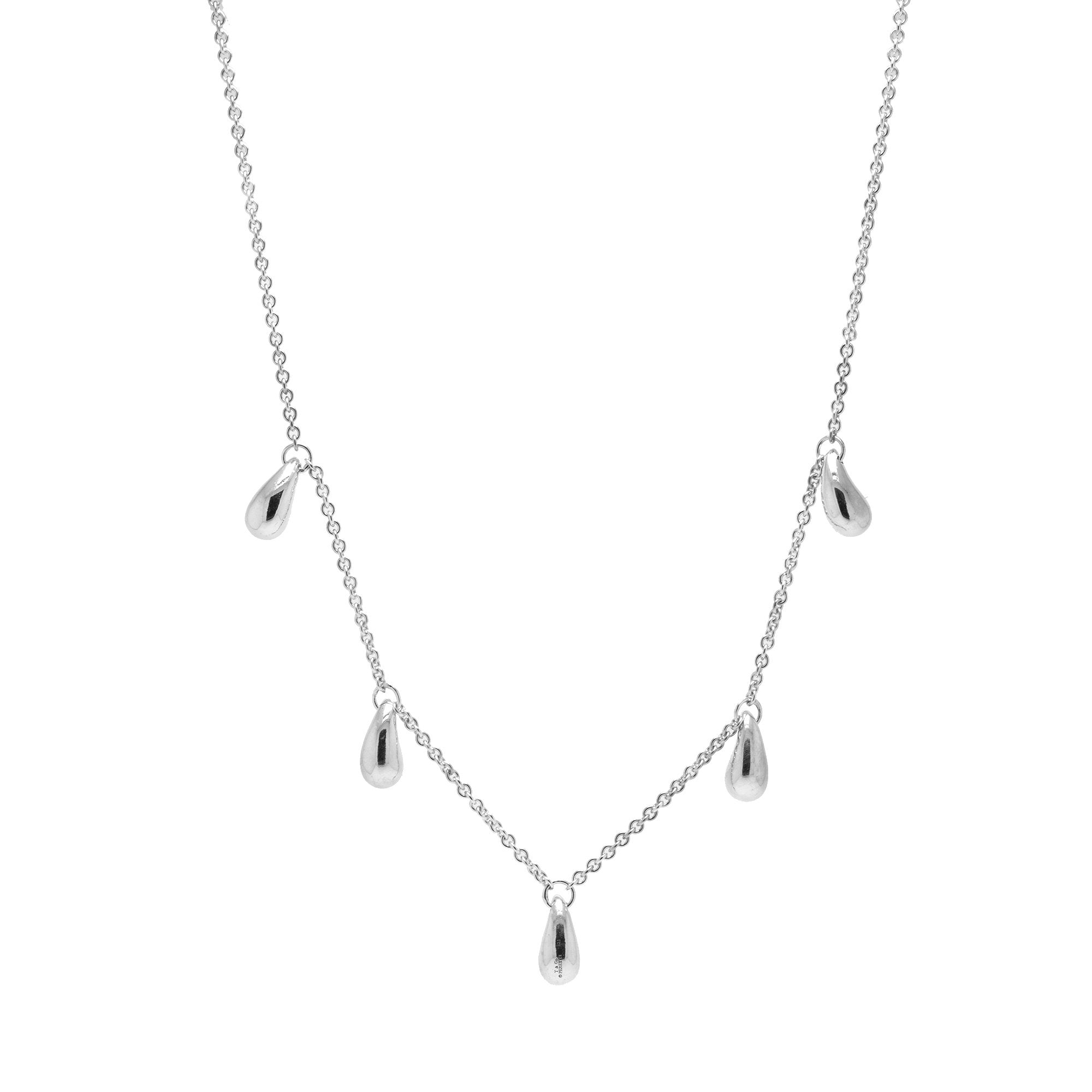 Tiffany & Co. Elsa Peretti Five Teardrop Station Necklace