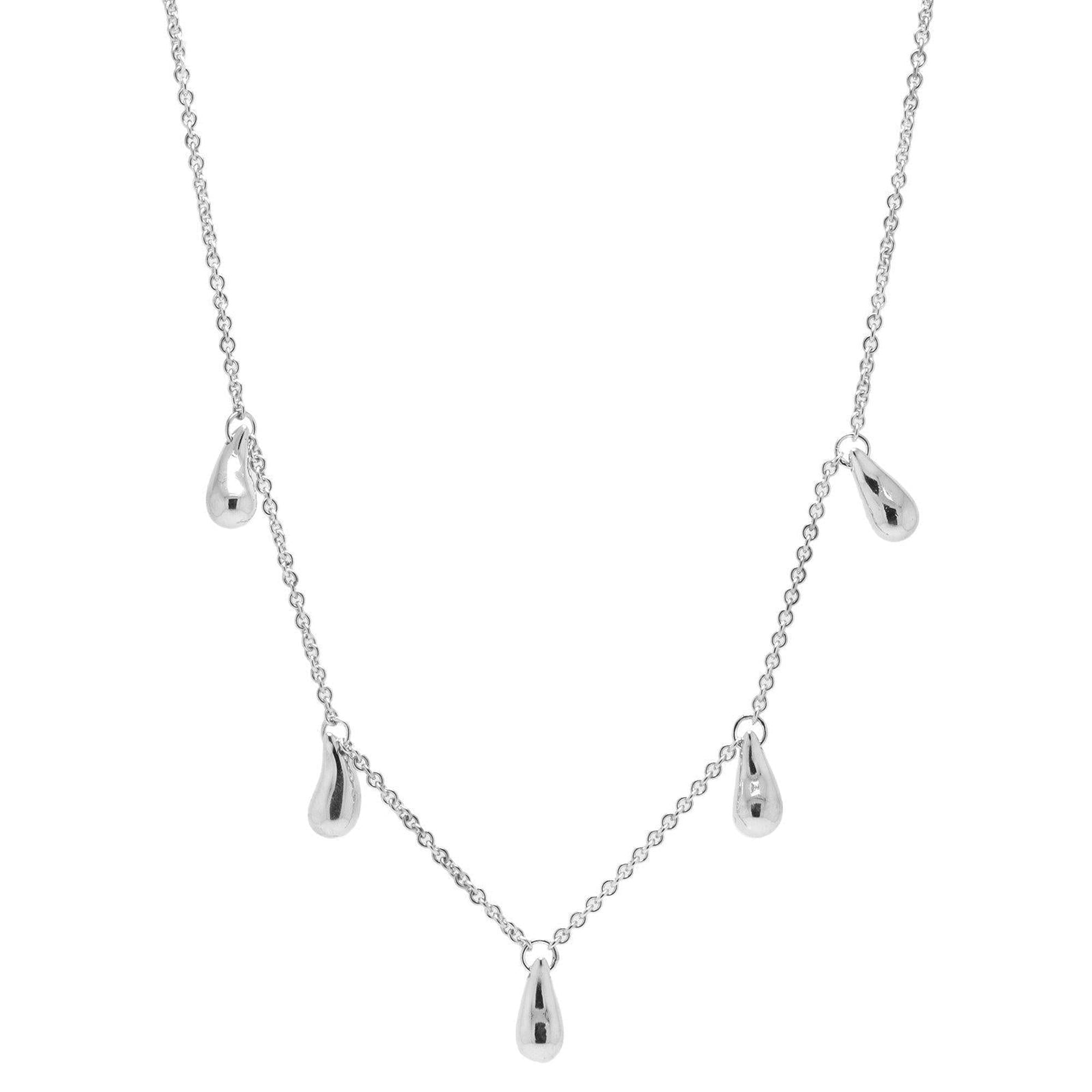 Tiffany & Co. Elsa Peretti Five Teardrop Station Necklace