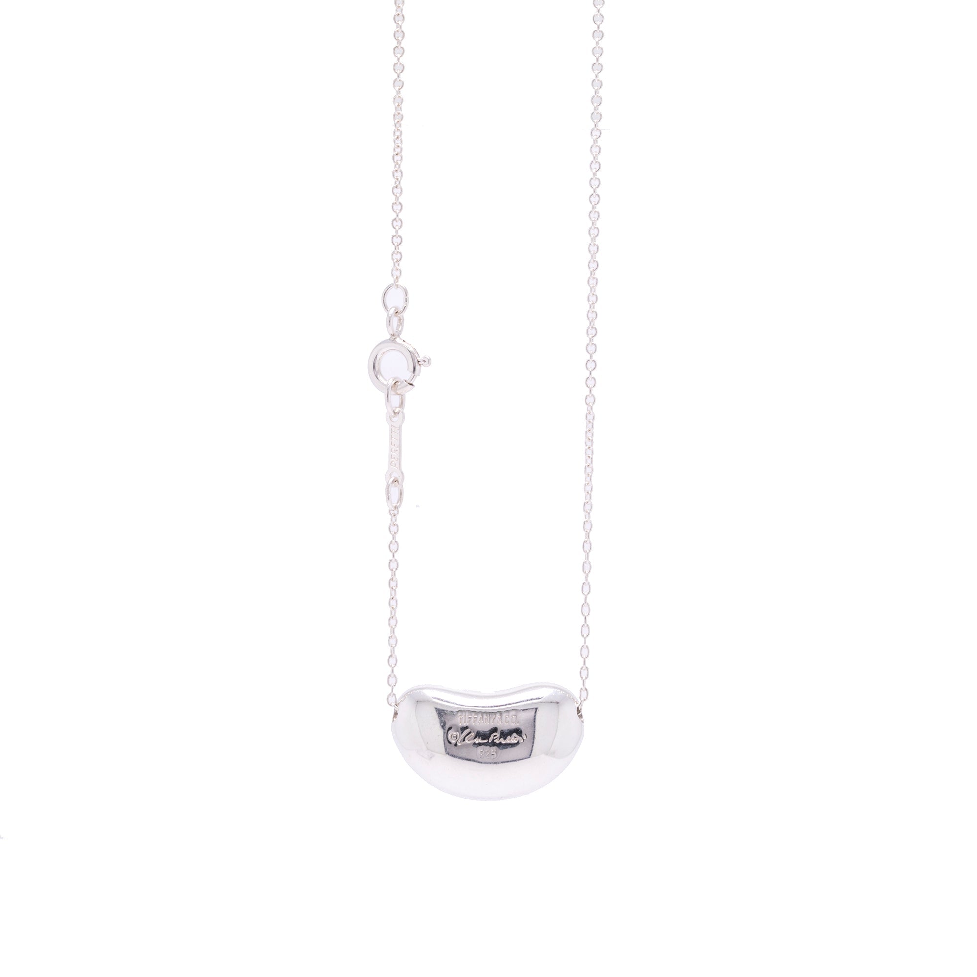 Tiffany & Co. Elsa Peretti Large Bean Pendant Necklace
