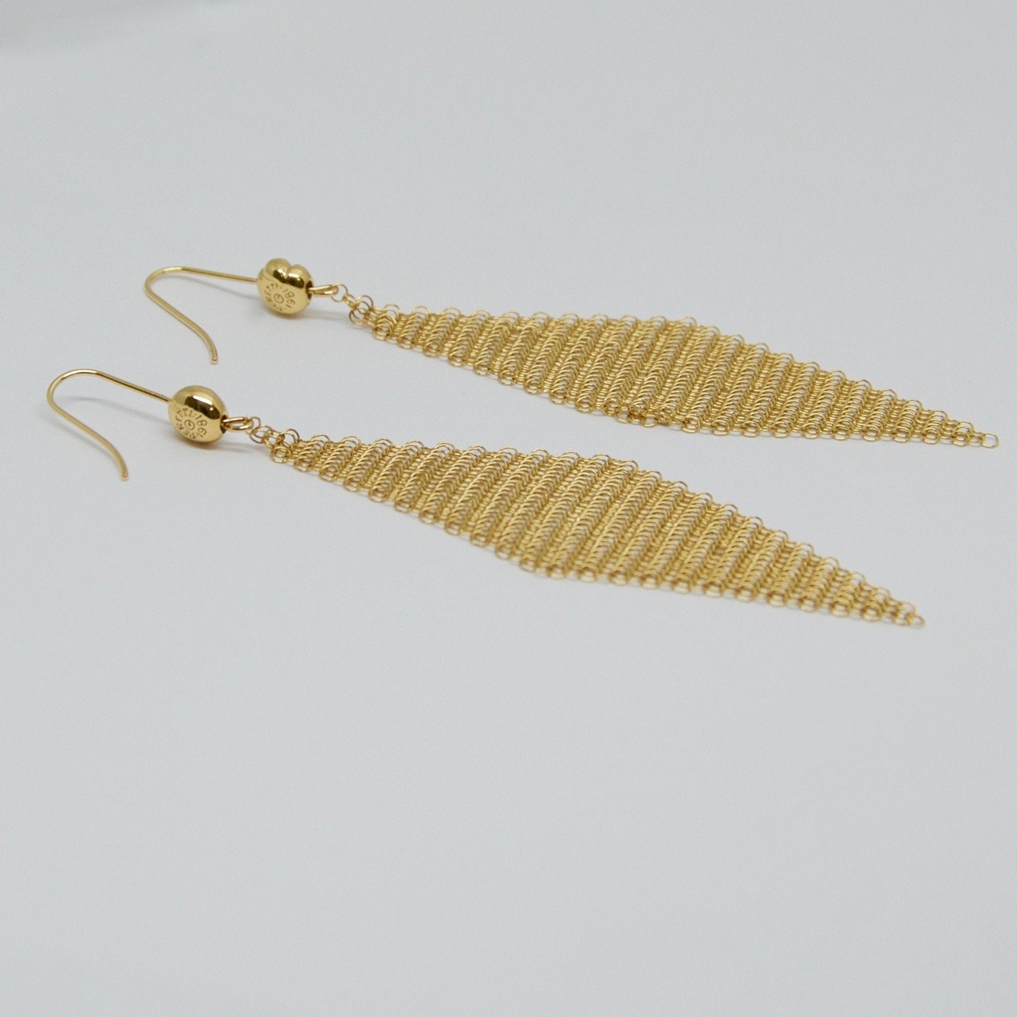 Tiffany & Co. Elsa Peretti Mesh Scarf Earrings