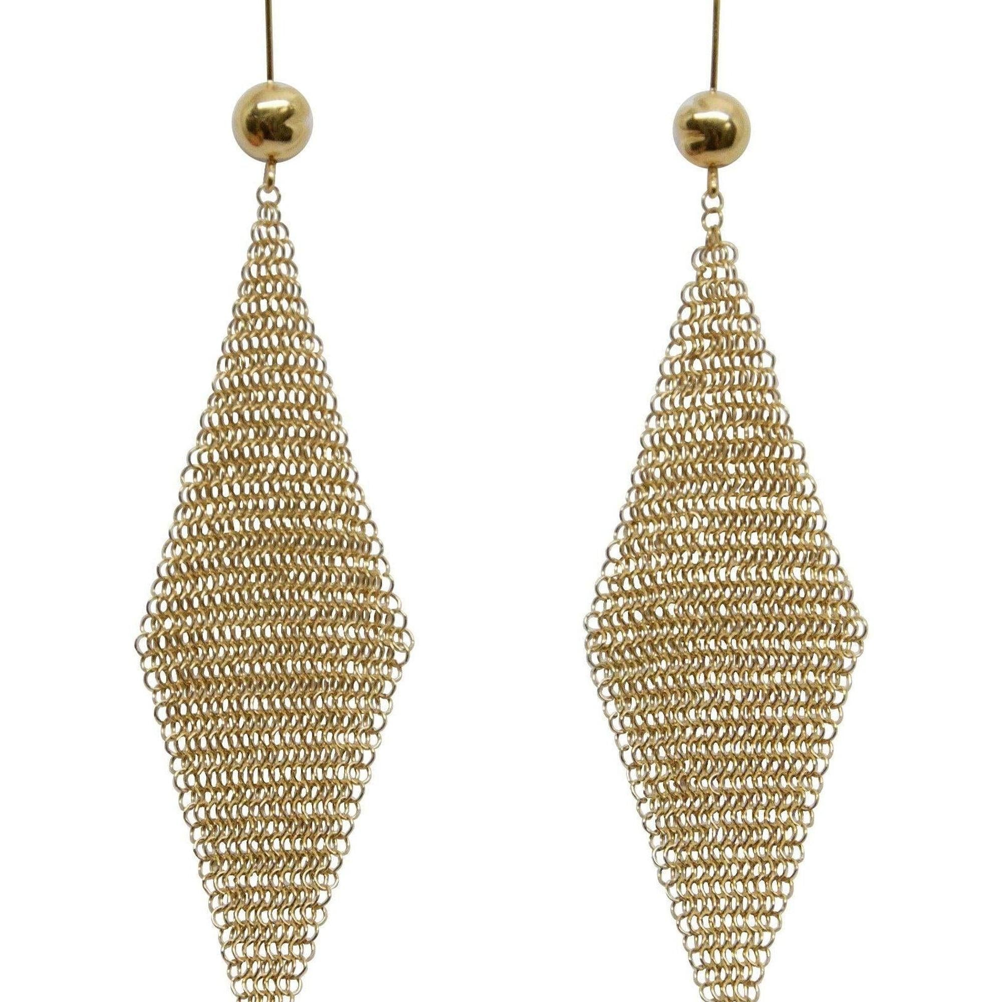 Tiffany & Co. Elsa Peretti Mesh Scarf Earrings