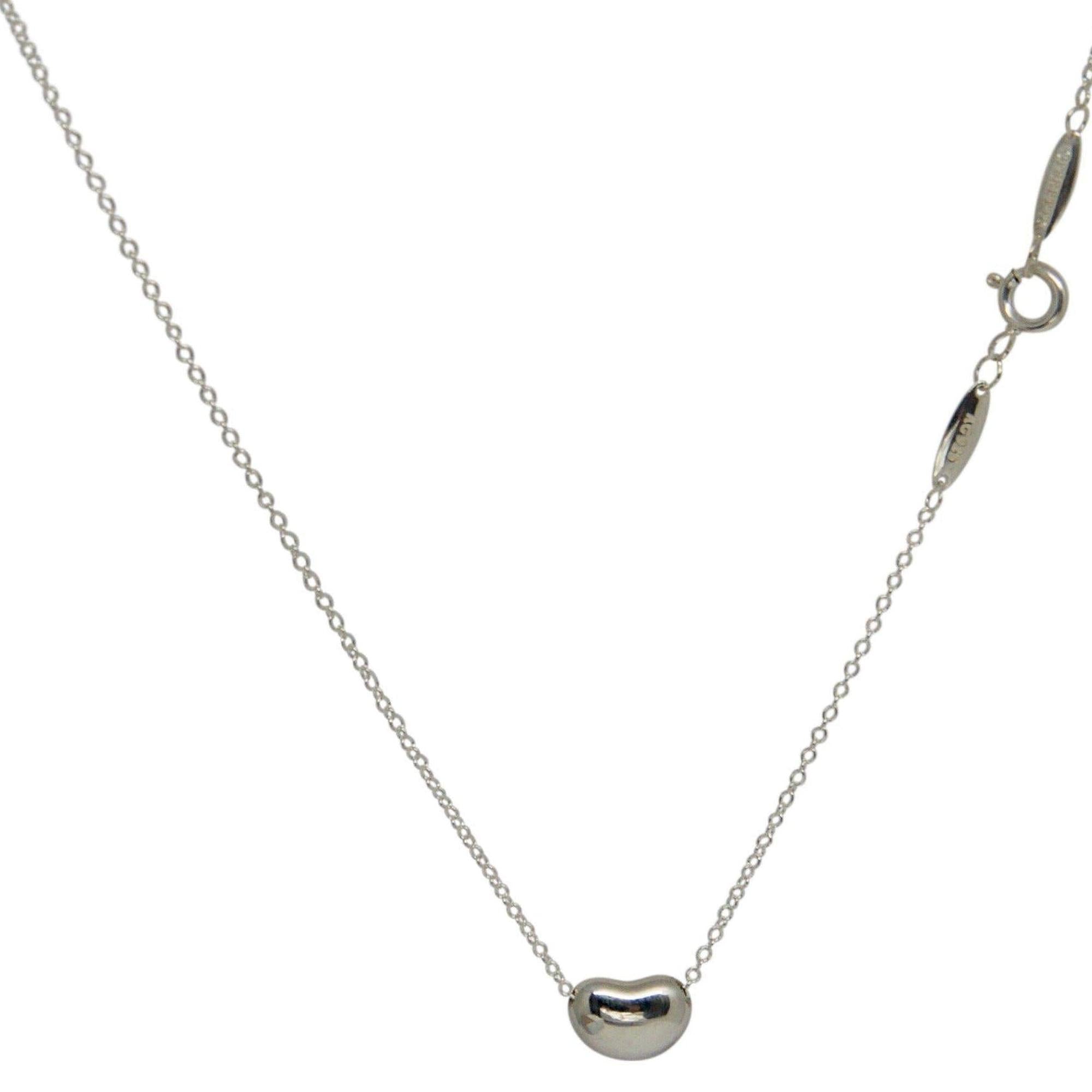 Tiffany & Co. Elsa Peretti Mini Bean Pendant Necklace