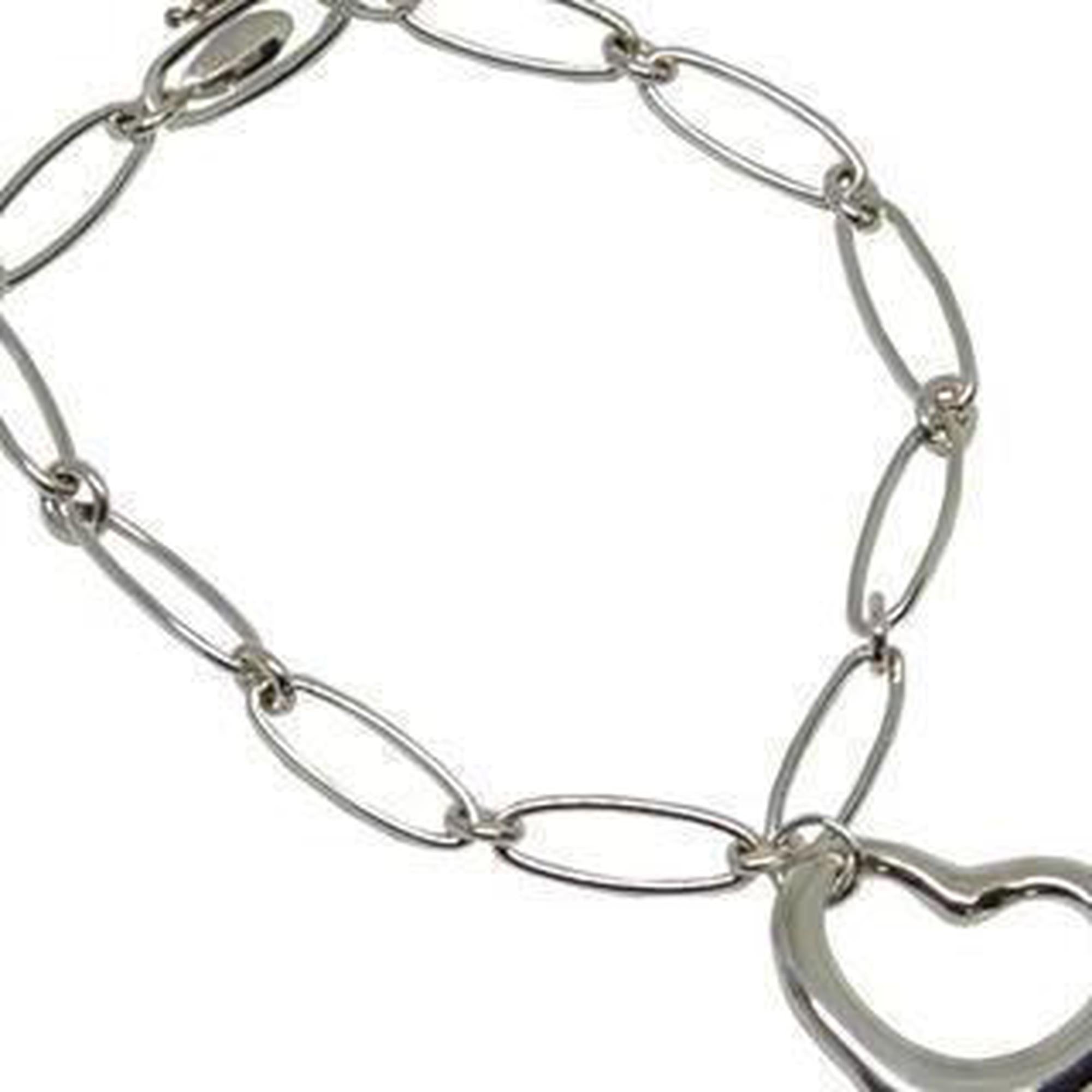Tiffany & Co. Elsa Peretti Open Heart Charm Bracelet