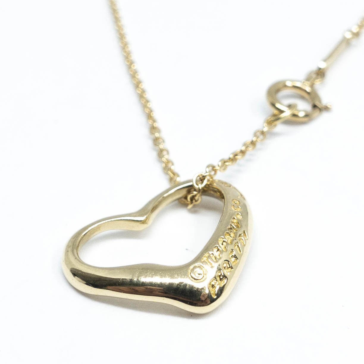 Tiffany & Co. Elsa Peretti Open Heart Pendant Necklace