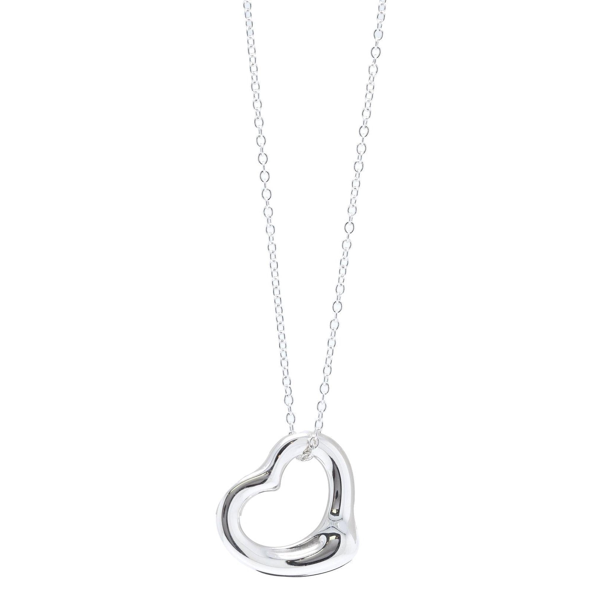 Tiffany & Co. Elsa Peretti Open Heart Pendant Necklace