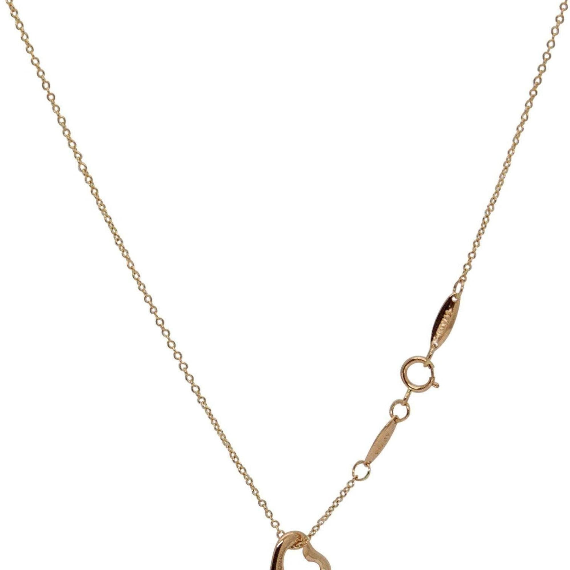 Tiffany & Co. Elsa Peretti Open Heart Pendant Necklace