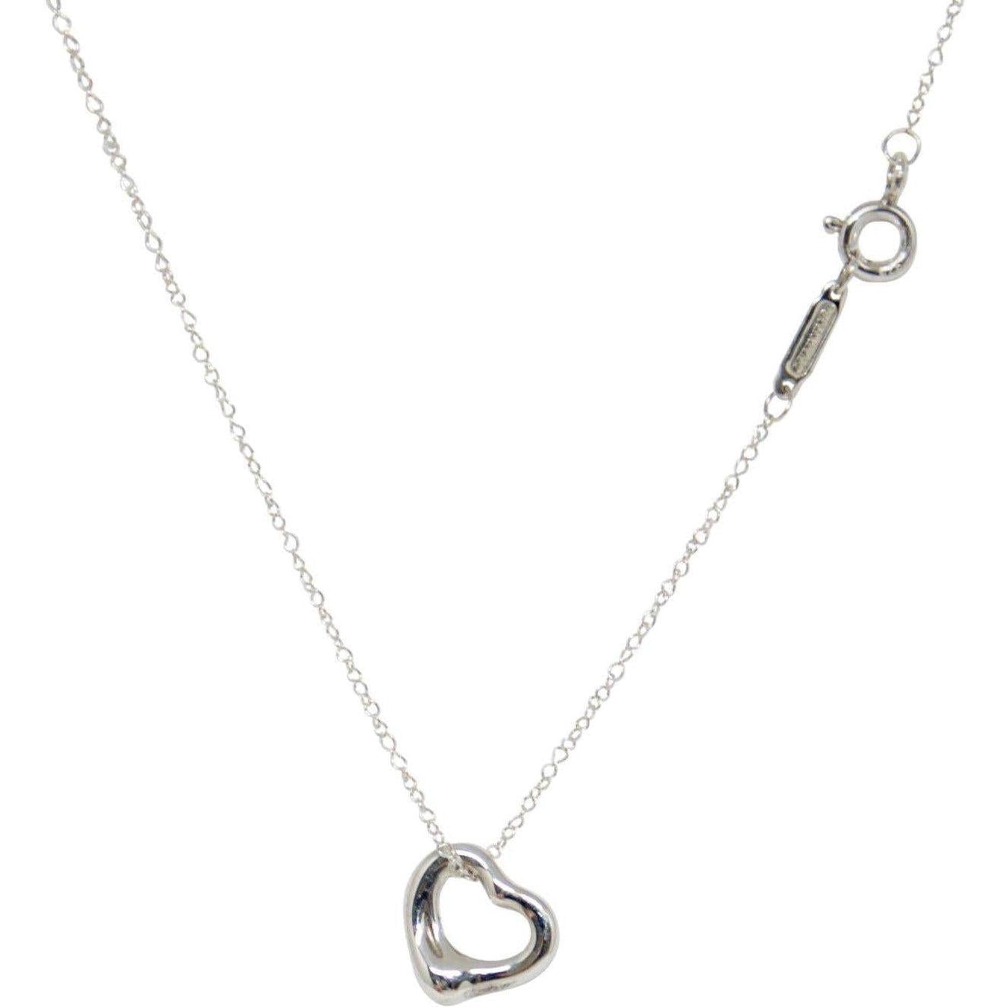 Tiffany & Co. Elsa Peretti Open Heart Pendant Necklace