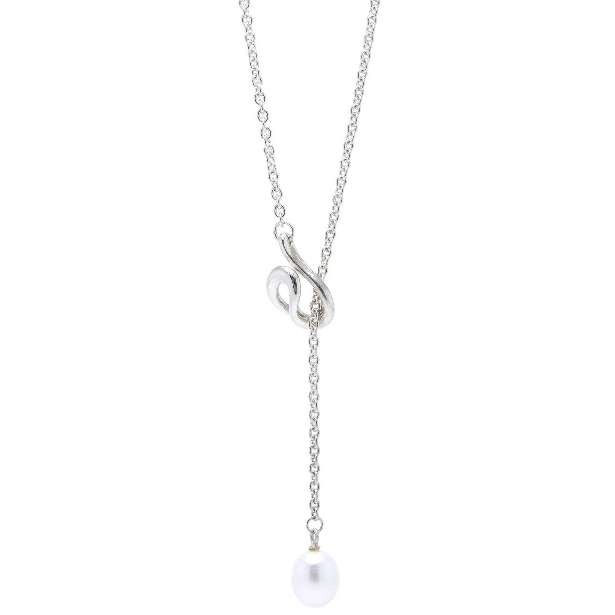 Tiffany & Co. Elsa Peretti Open Wave Pearl Lariat