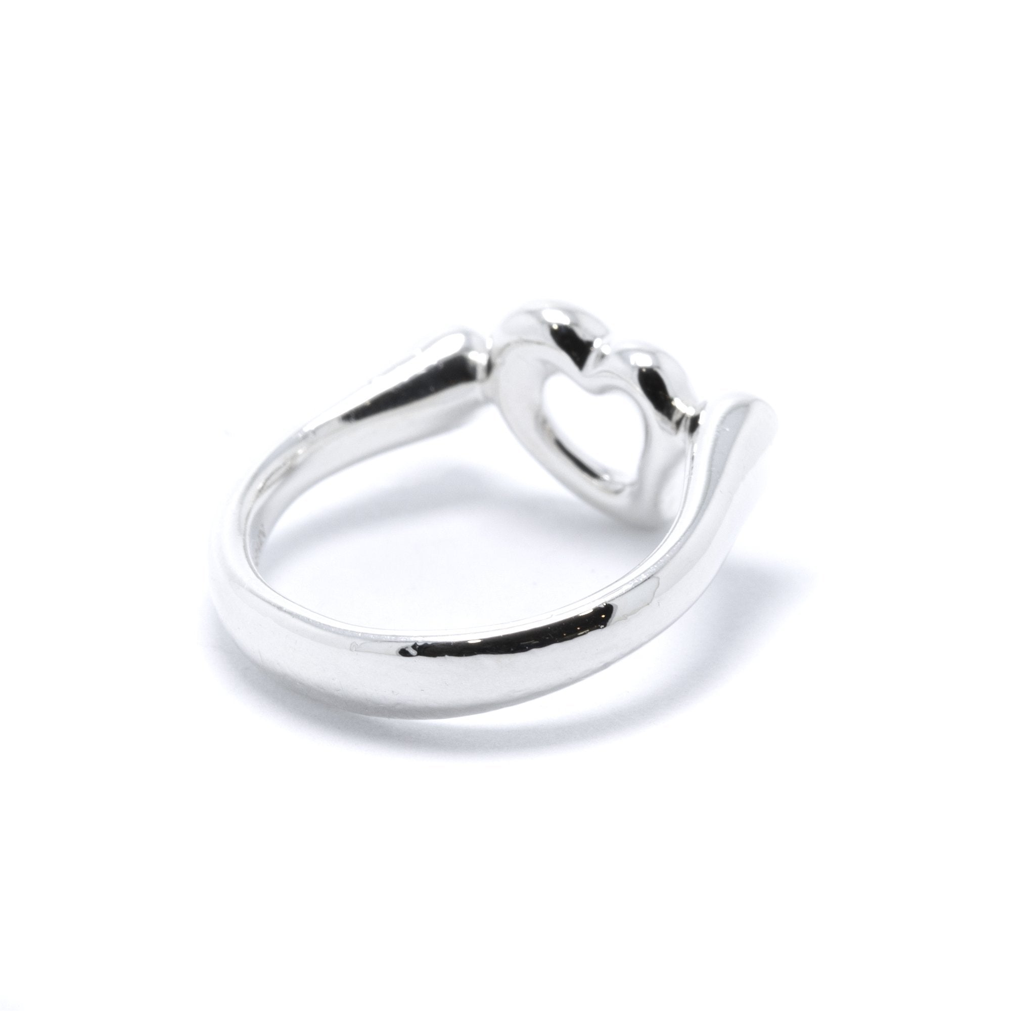 Tiffany & Co. Elsa Peretti Pink Sapphire Open Heart Ring