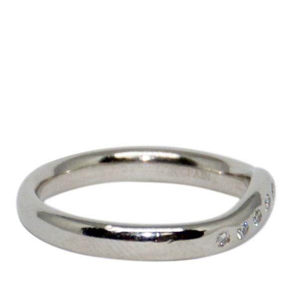 Tiffany & Co. Elsa Peretti Platinum & Diamond Wedding Band Ring