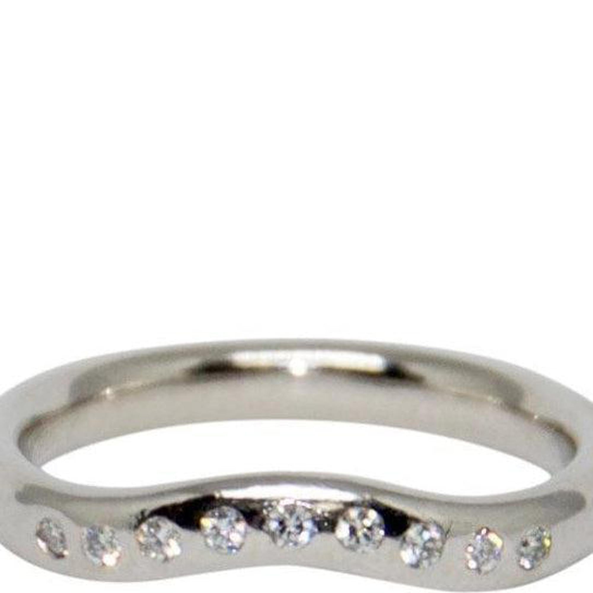 Tiffany & Co. Elsa Peretti Platinum & Diamond Wedding Band Ring