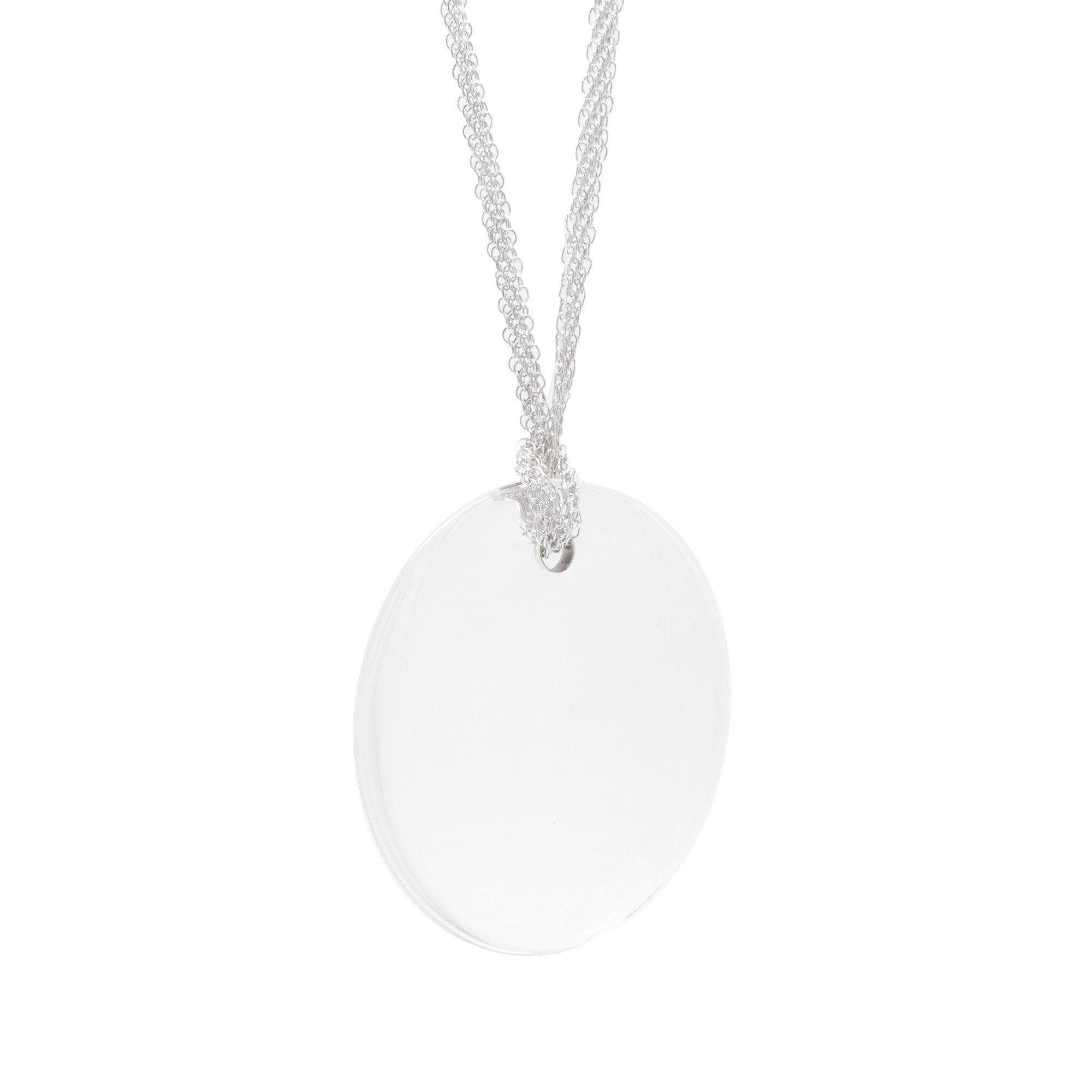 Tiffany & Co. Elsa Peretti Rock Crystal Round Pendant Necklace