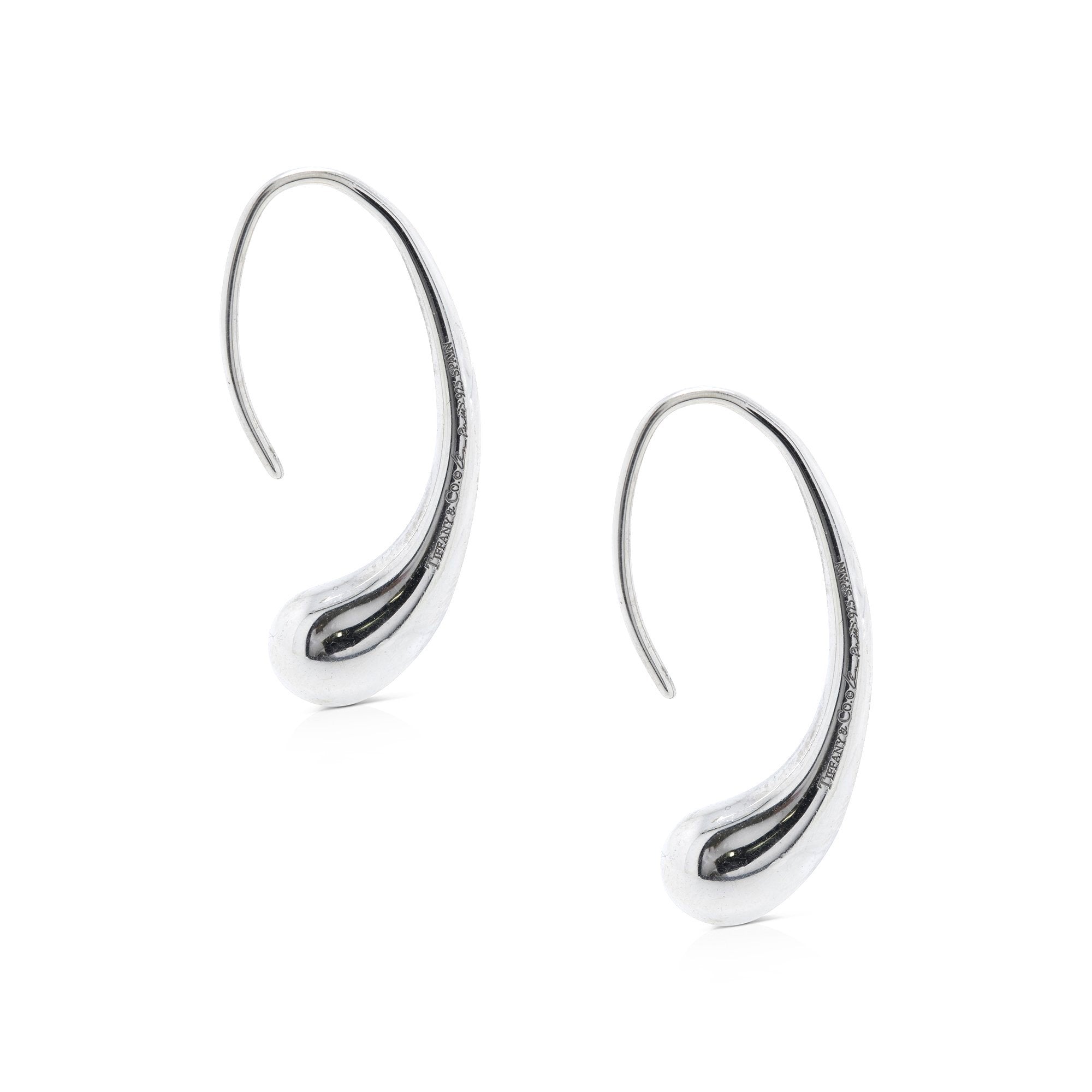 Tiffany & Co. Elsa Peretti Teardrop Hoop Earrings